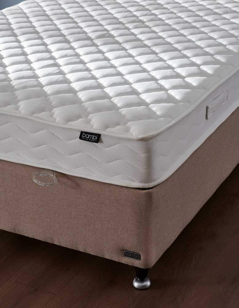 Тапицирано легло «Fornea» + Матрак и табла - с място за съхранение, повдигащ механизъм, система за безшумно затваряне