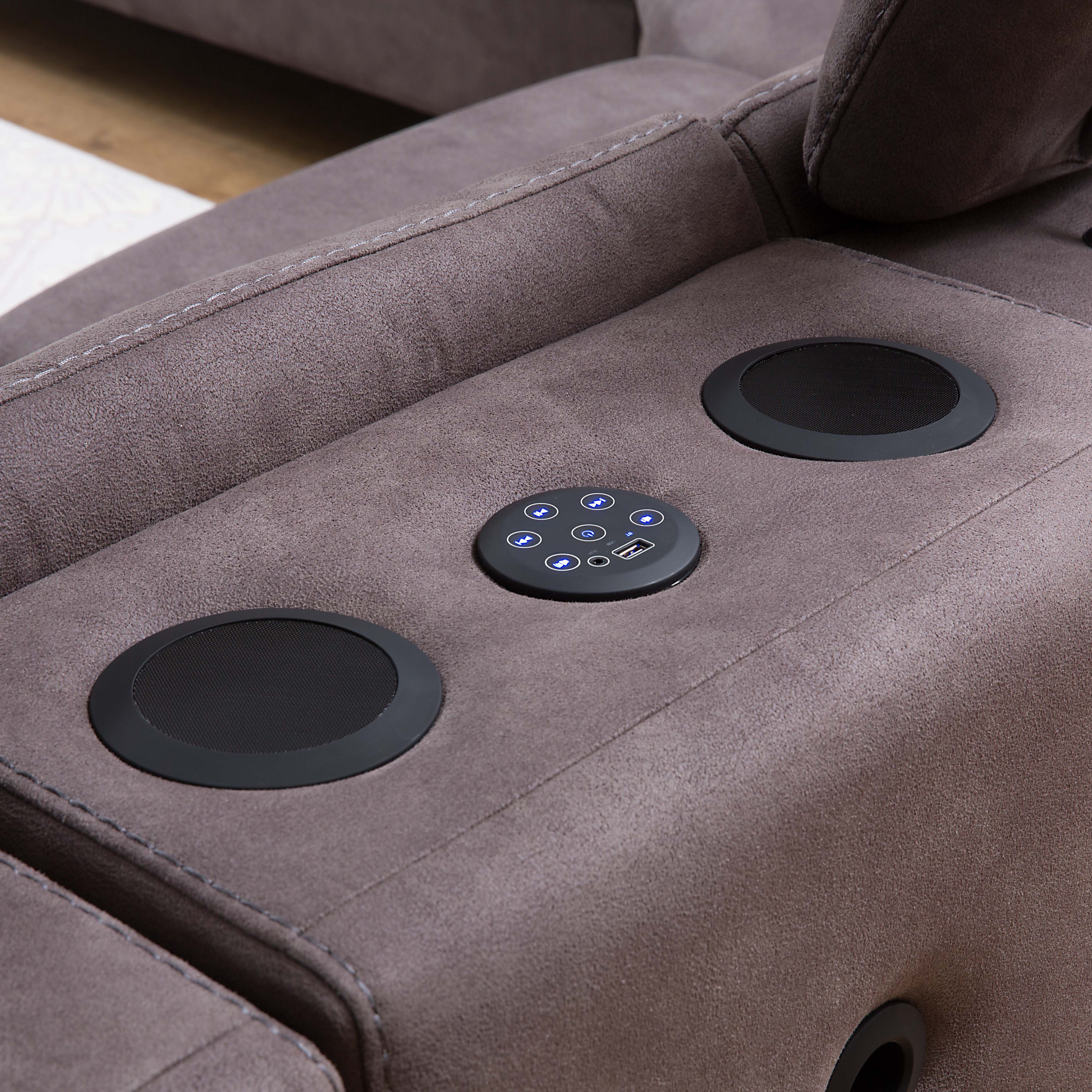 Модулен разтегателен диван «Gizem» + електрически механизъм, USB зарядна станция
