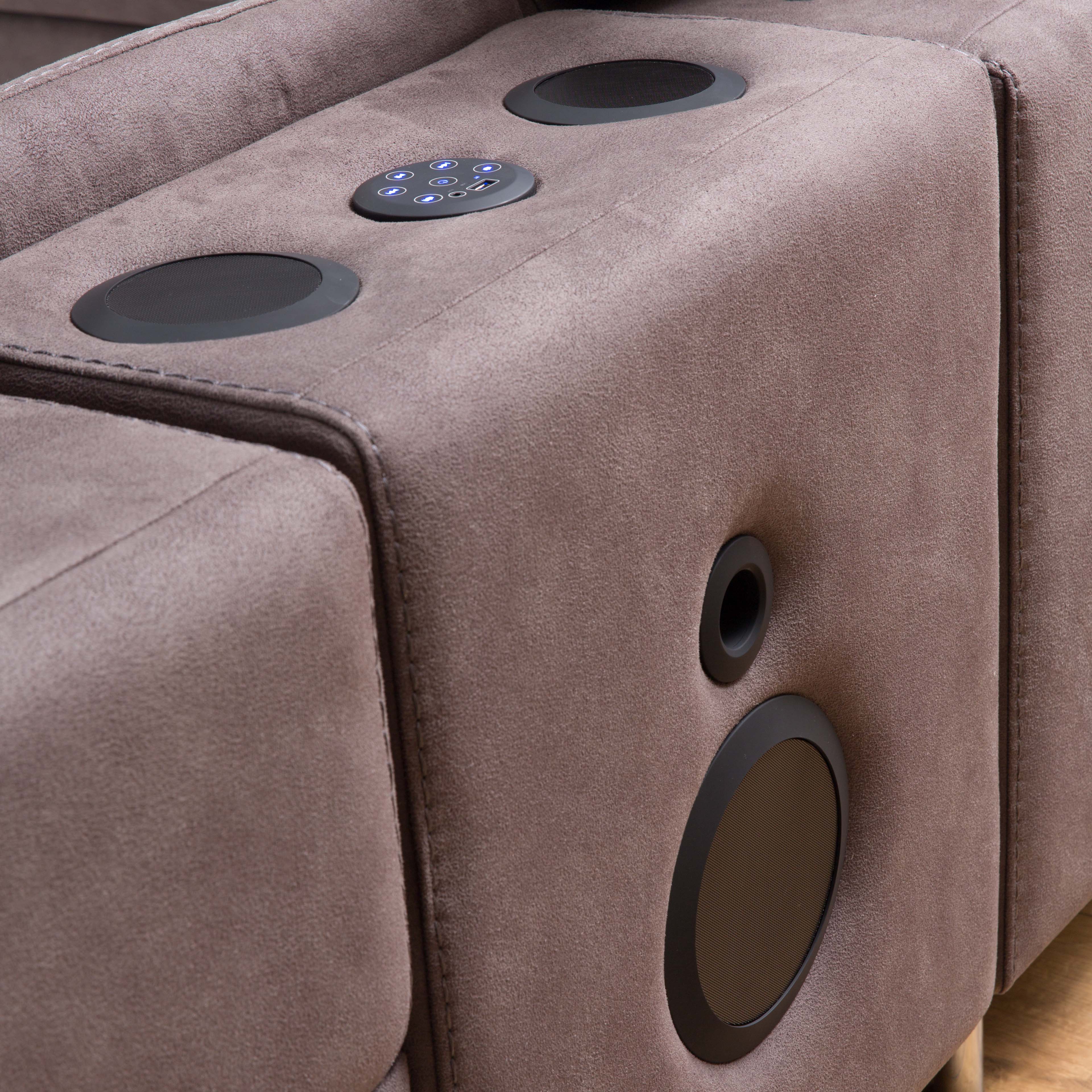 Модулен разтегателен диван «Gizem» + електрически механизъм, USB зарядна станция