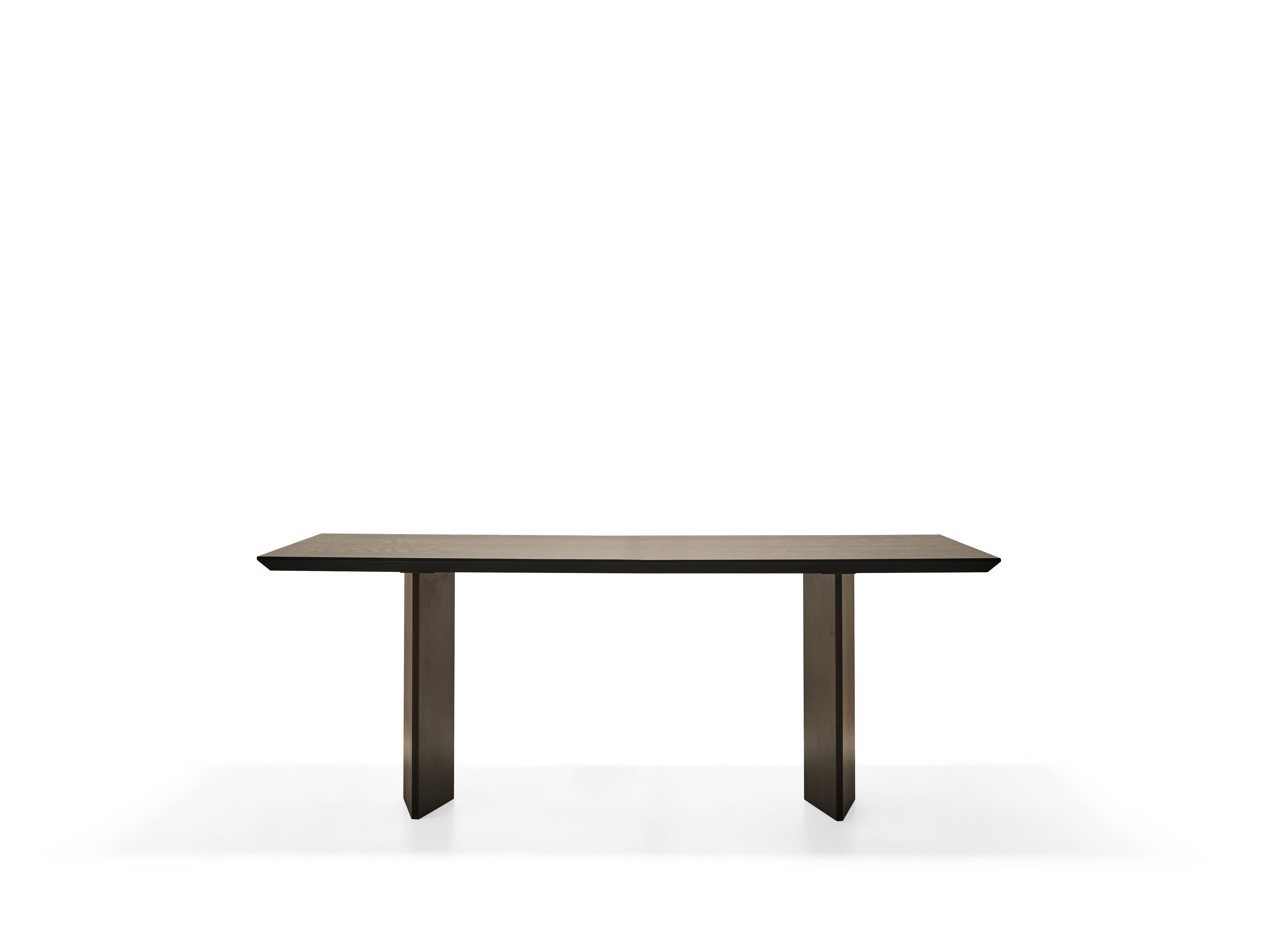 Трапезна маса «Cross» + керамичен плот и естествен фурнир