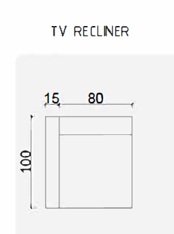 Модулен разтегателен диван «Galaksi» + електрически механизъм, USB зарядна станция