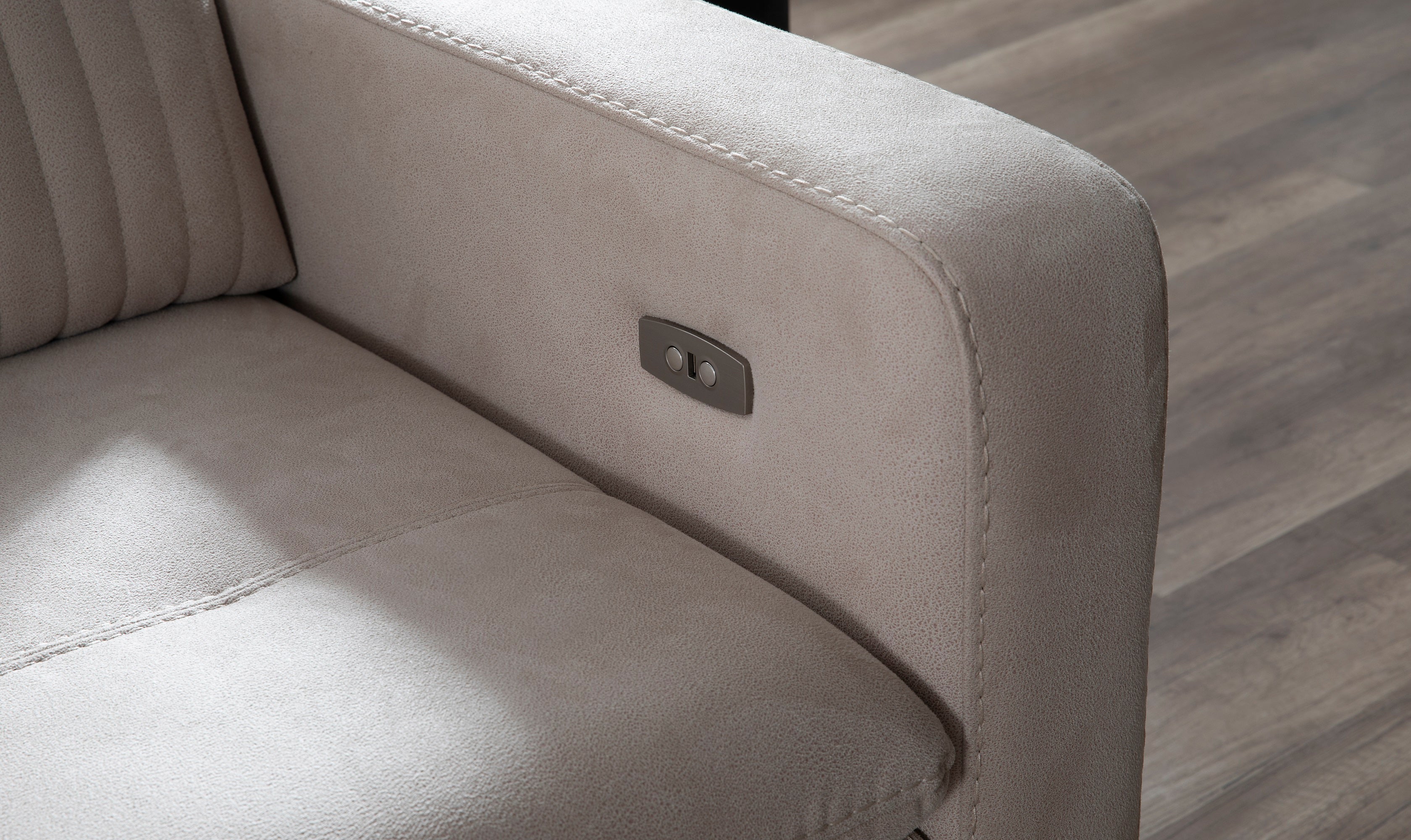 Модулен разтегателен диван «Galaksi» + електрически механизъм, USB зарядна станция