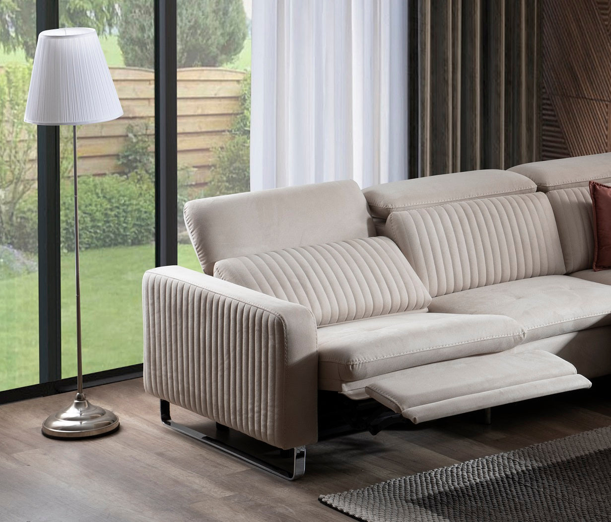 Модулен разтегателен диван «Galaksi» + електрически механизъм, USB зарядна станция