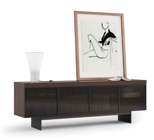 Бюфет «Hiro» с релефно стъкло, размер 240х79х50см