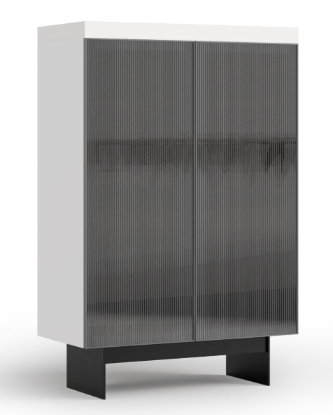 Витрина «Hiro» с релефно стъкло, размер 110х160х51см