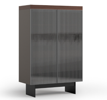 Витрина «Hiro» с релефно стъкло, размер 110х160х51см