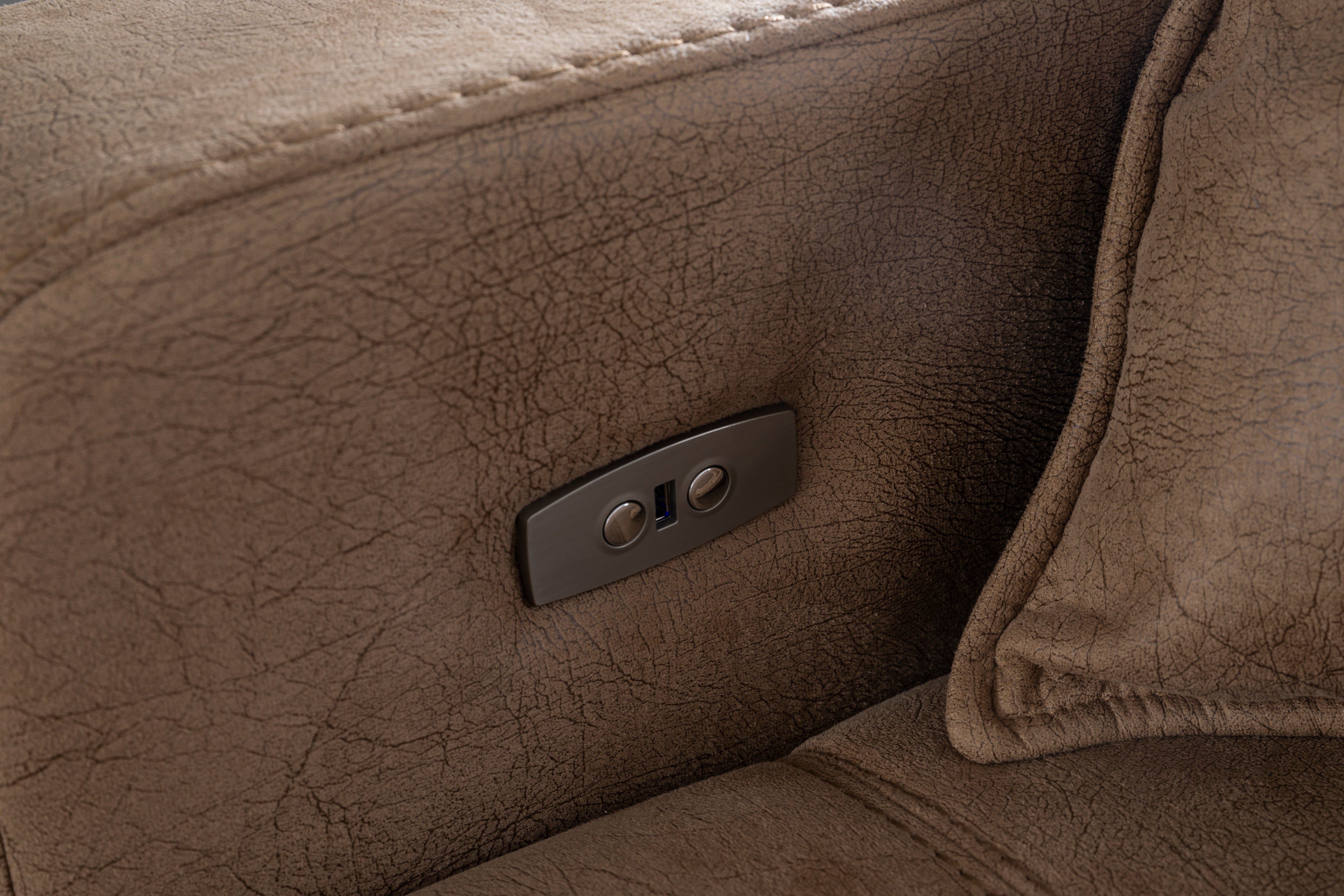 Модулен разтегателен диван «Horasan» + електрически механизъм, USB зарядна станция