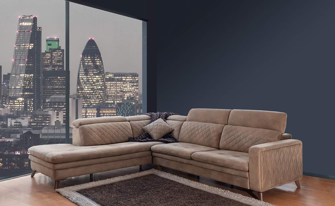 Модулен разтегателен диван «Horasan» + електрически механизъм, USB зарядна станция