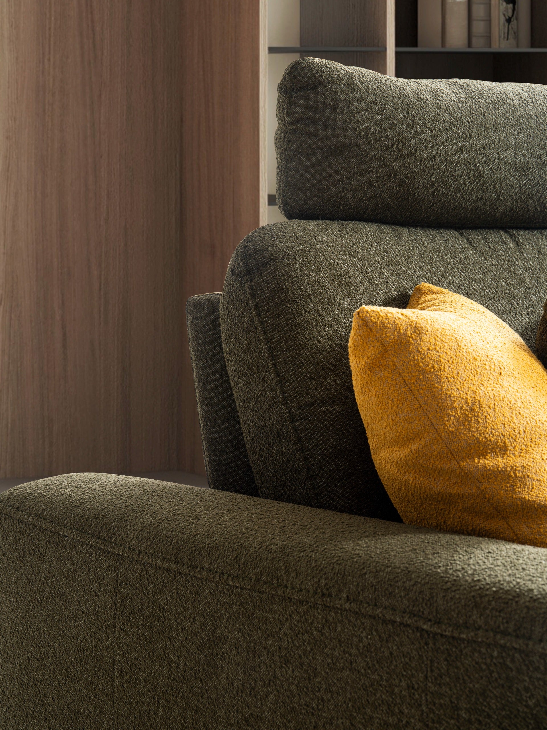 Ъглов разтегателен диван «Goynuk Relax» + четири декоративни възглавници, ширина 270см