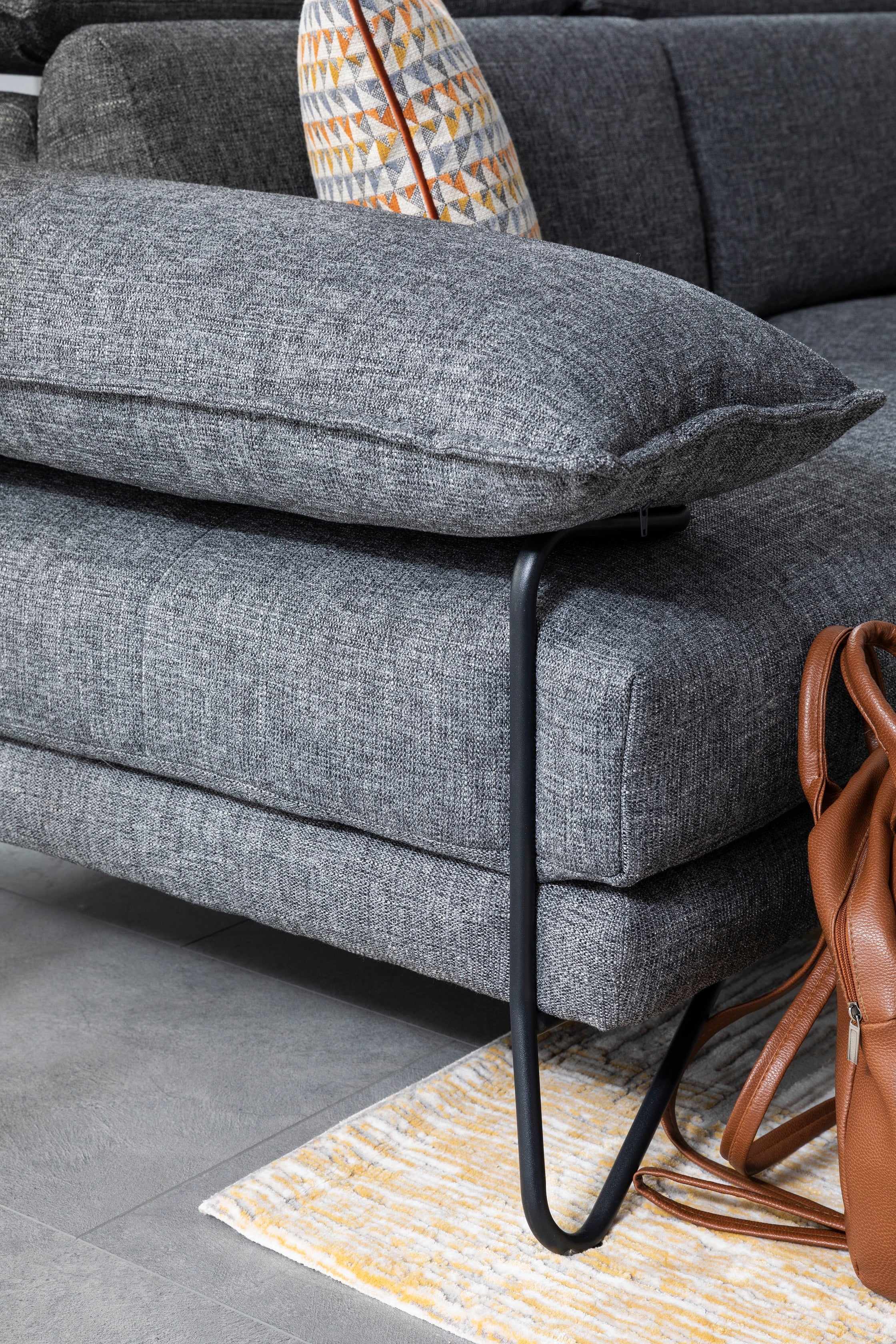 Ъглов диван «Kapadokya Lounge» с подвижни облегалки за глава, ширина 320см