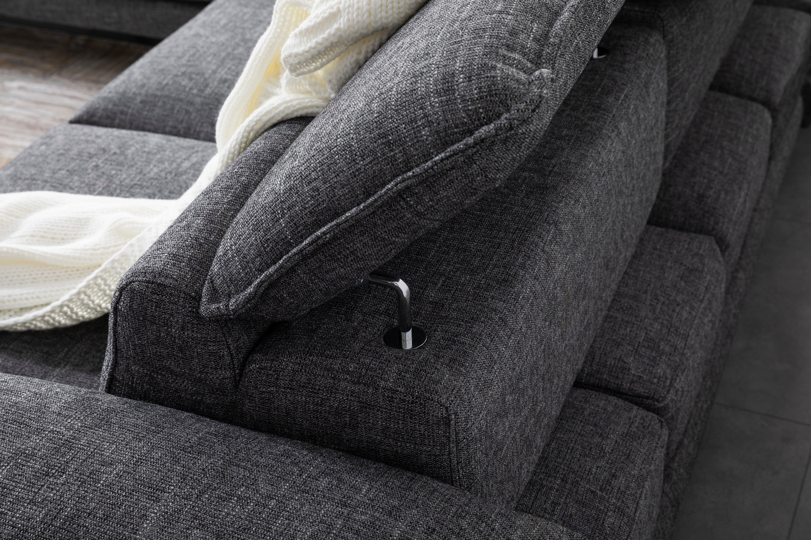 Ъглов диван «Kapadokya Lounge» с подвижни облегалки за глава, ширина 320см