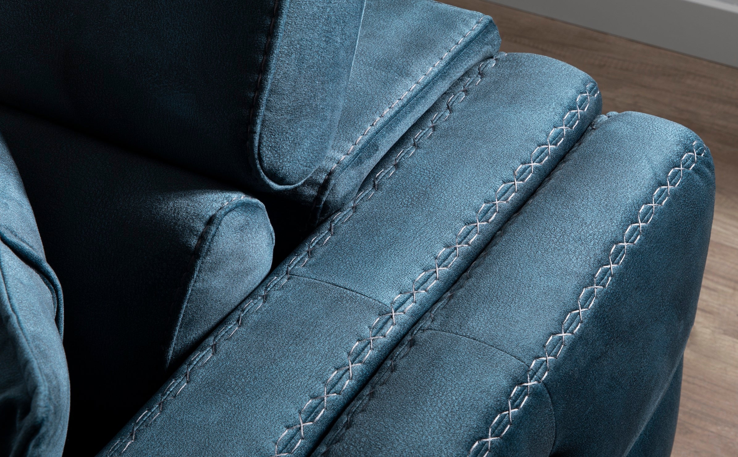 Ъглов разтегателен диван «Hazar Lounge» + електрически механизъм, USB зарядна станция, ширина 305см