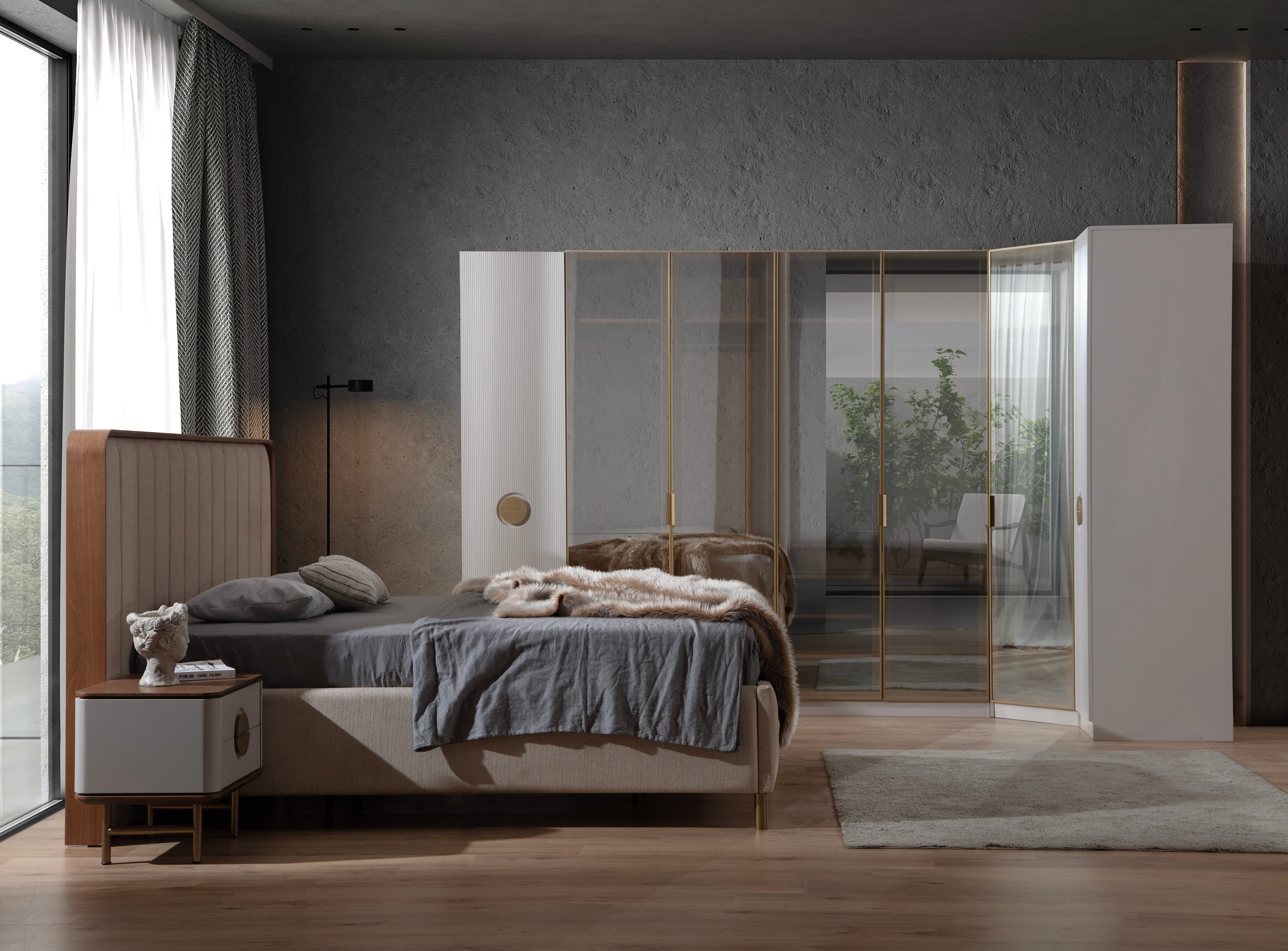 Тапицирано легло «Viola» с място за съхранение, повдигащ механизъм