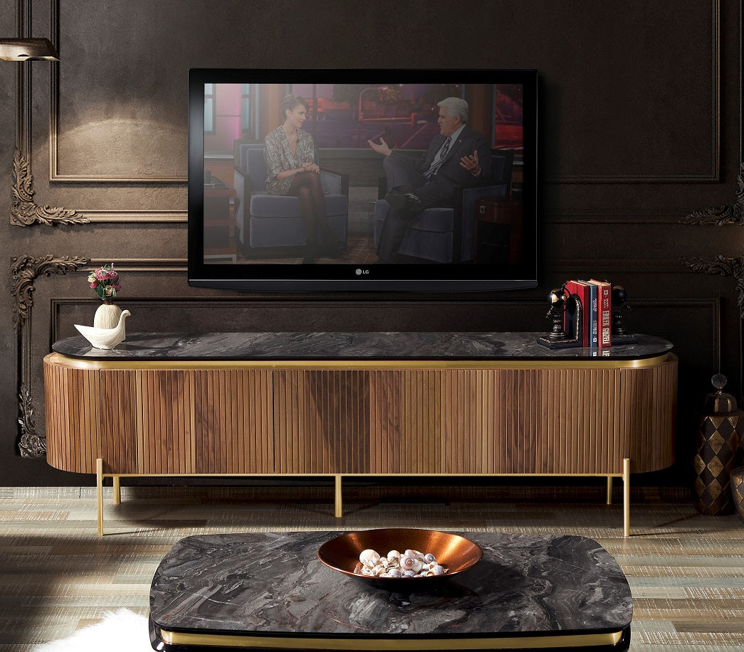 ТВ секция «Tesla Walnut»