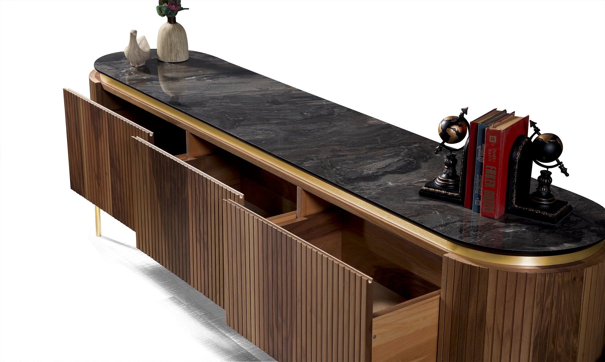 ТВ секция «Tesla Walnut»