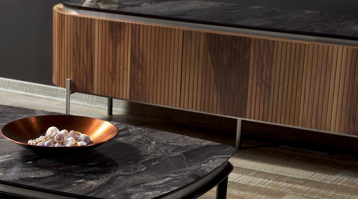 ТВ секция «Tesla Walnut»