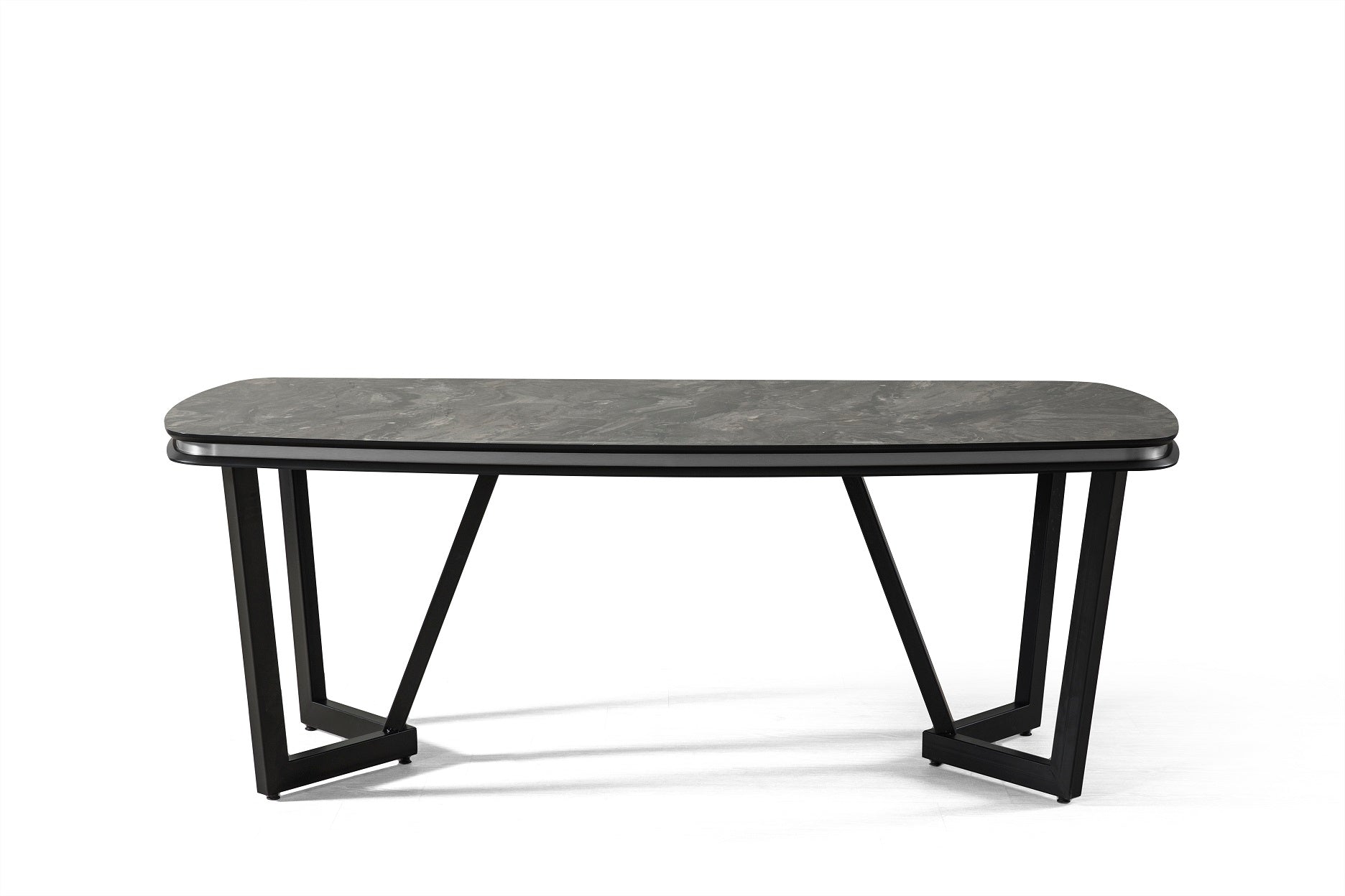 Трапезна разтегателна маса «Tesla Black» с размер 165х78х104см