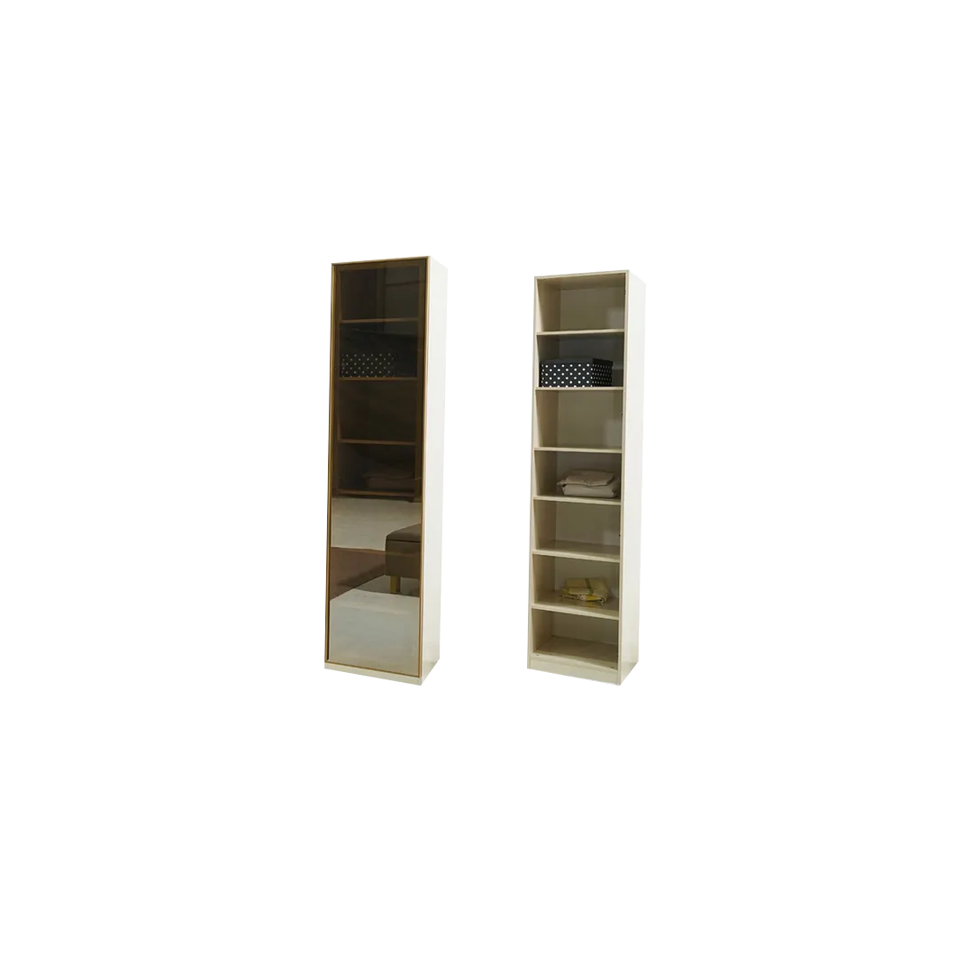 Модулен гардероб «Kapadokya» - 4 модула, с осветление, стъклени врати