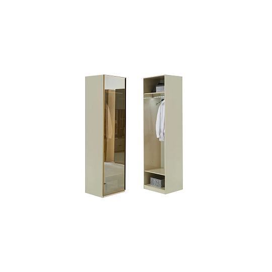 Модулен гардероб «Kapadokya» - 4 модула, с осветление, стъклени врати