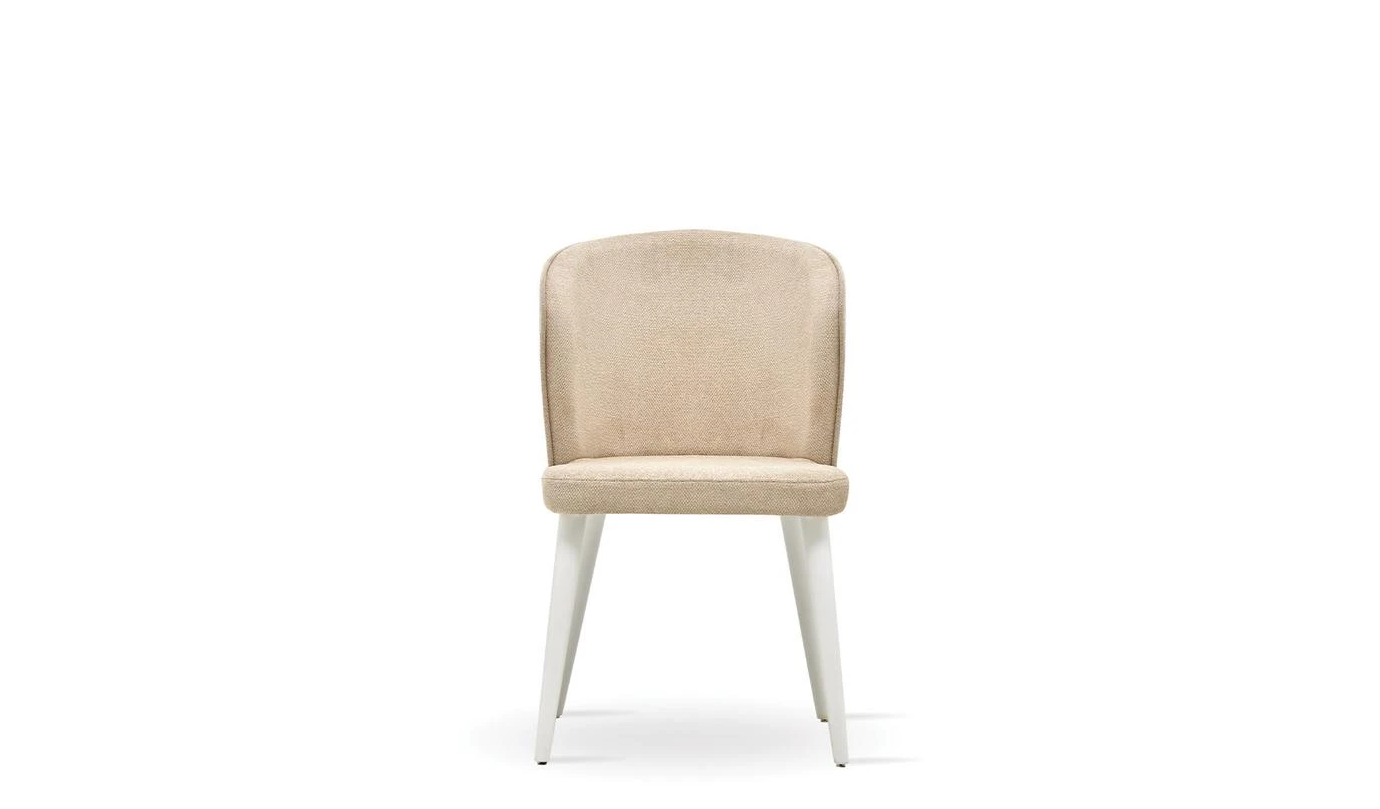 Трапезен стол «Legato White» с тапицерия