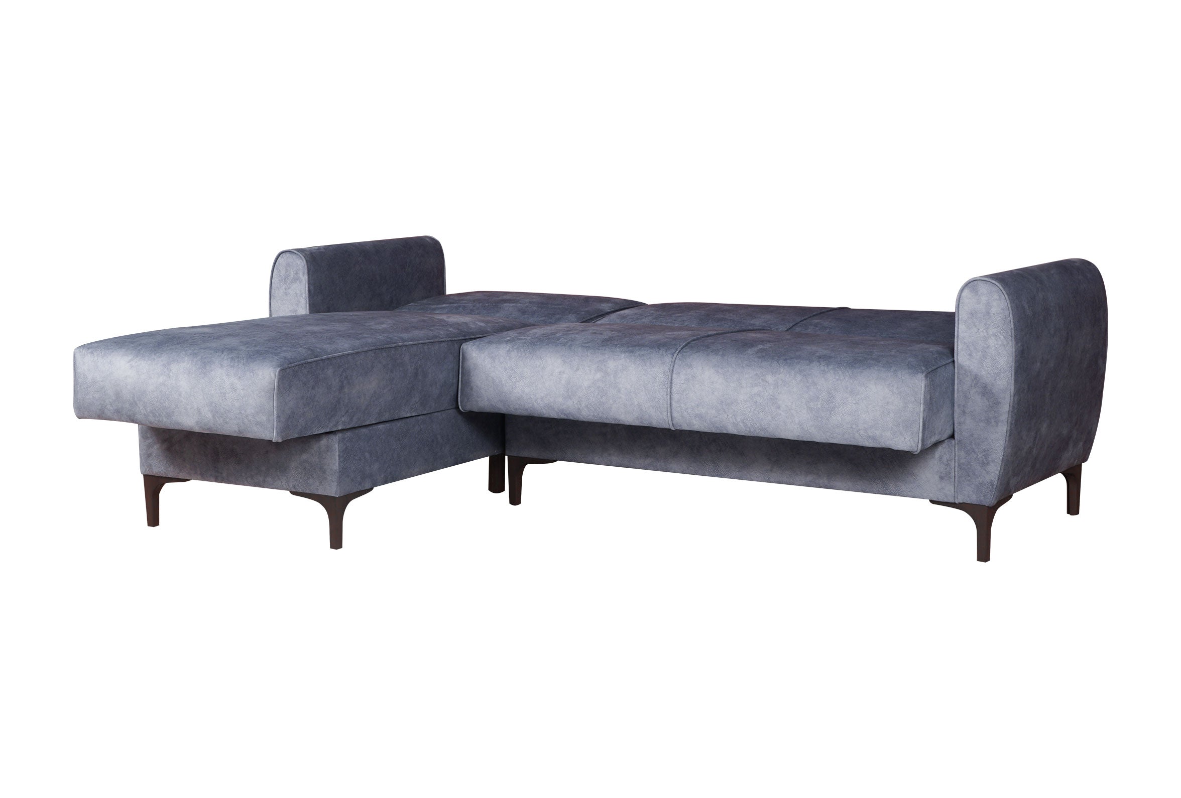 Ъглов разтегателен диван «Leo» + две декоративни възглавници, с място за съхранение, ширина 226см