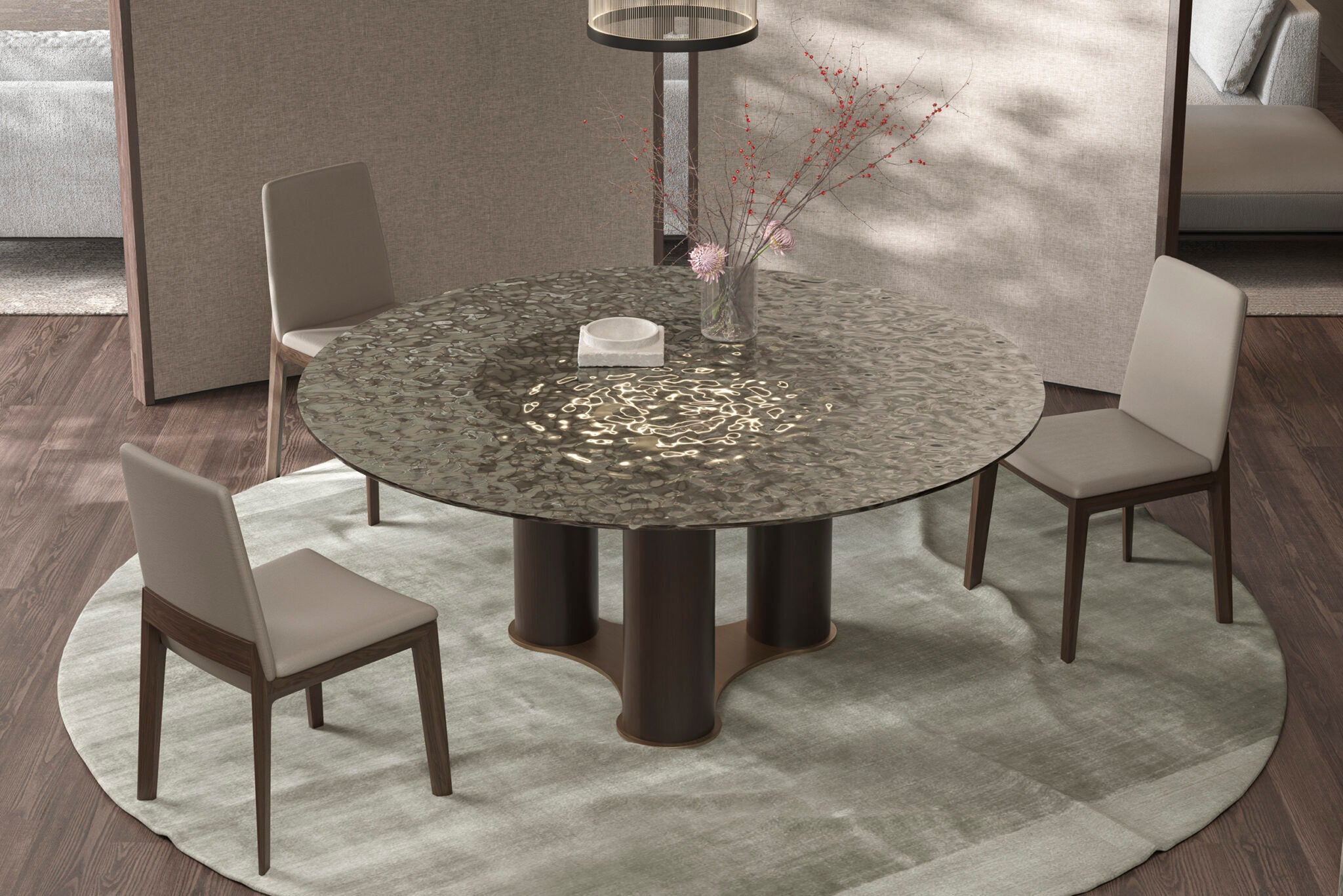 Трапезен стол «Line» с тапицерия, 100+ вида дамаски