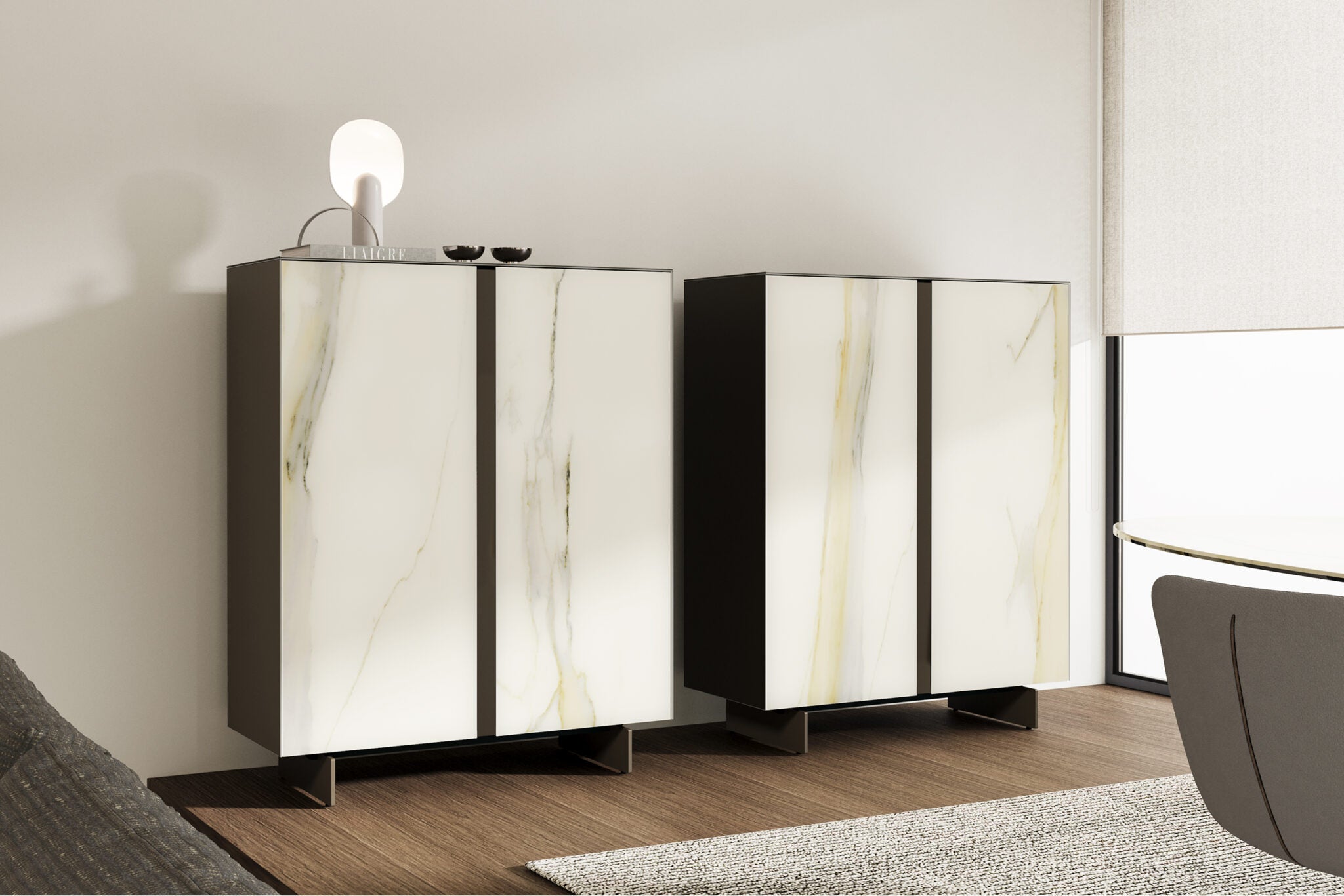 Бюфет «Linus» с керамично покритие, размер 105х133х45см