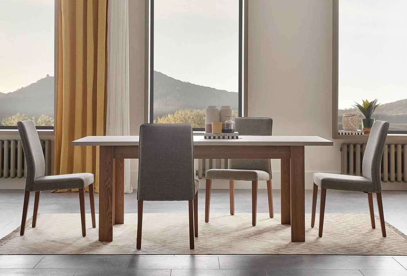 Трапезна разтегателна маса «Loreto Two» с размер 160х76х90см