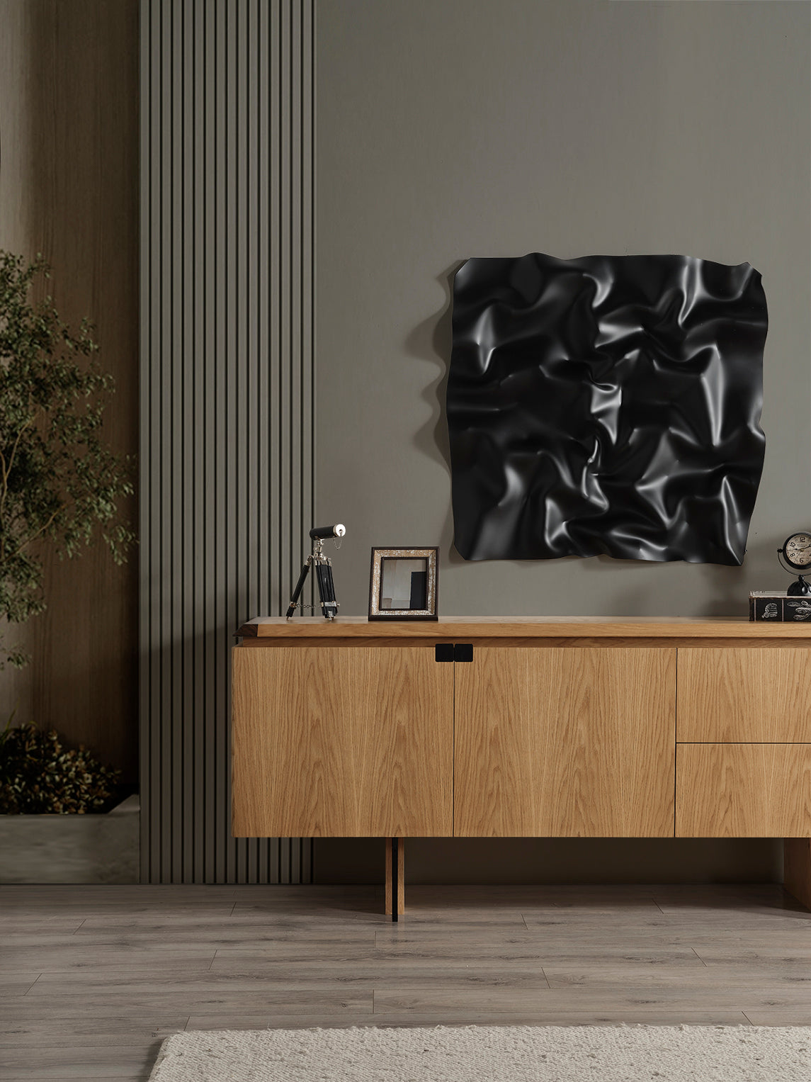 Бюфет «MK 40» с естествен фурнир, размер 208х82х49см