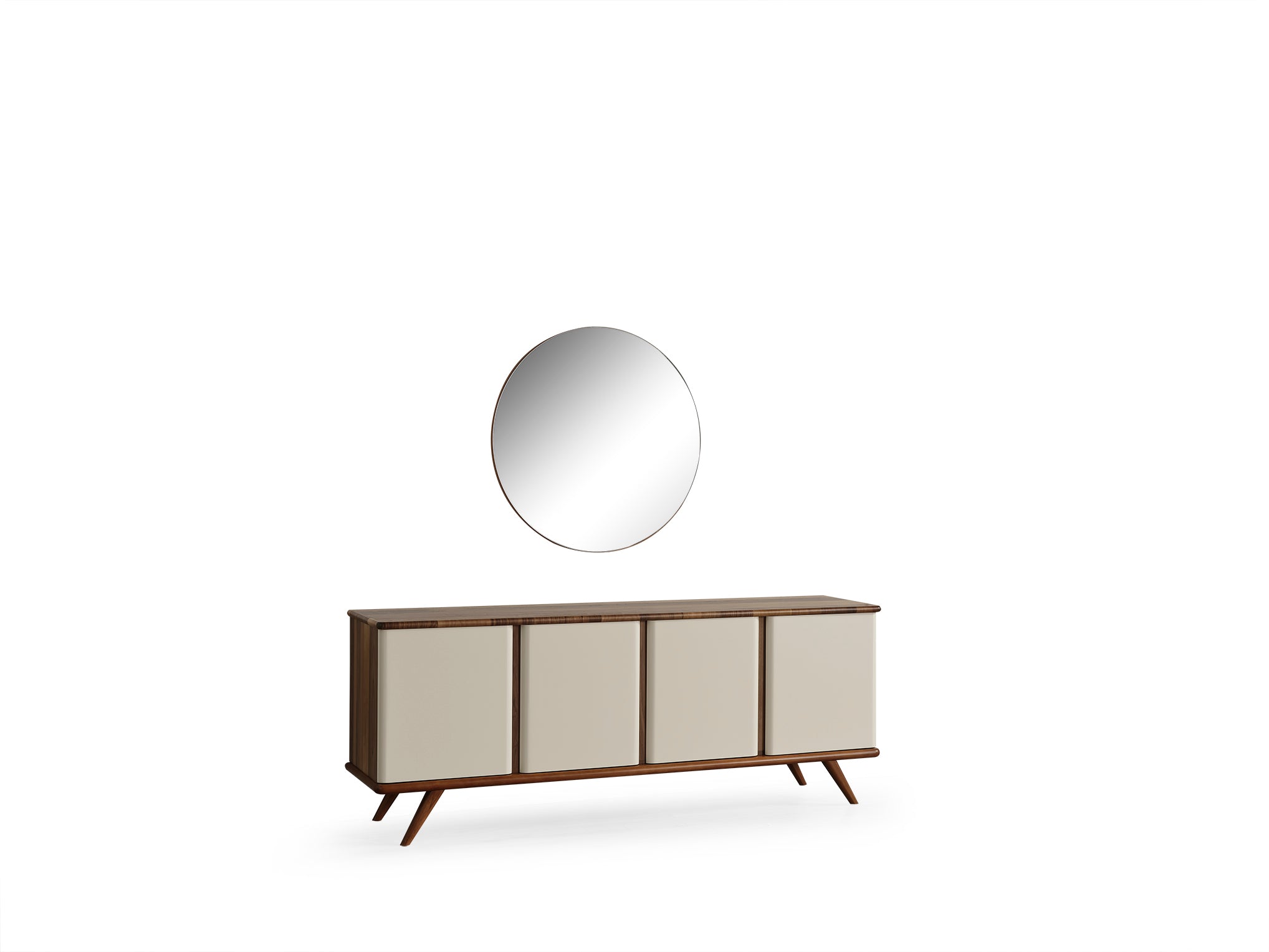 Бюфет «MK 44» с естествен фурнир, размер 208х79х47см