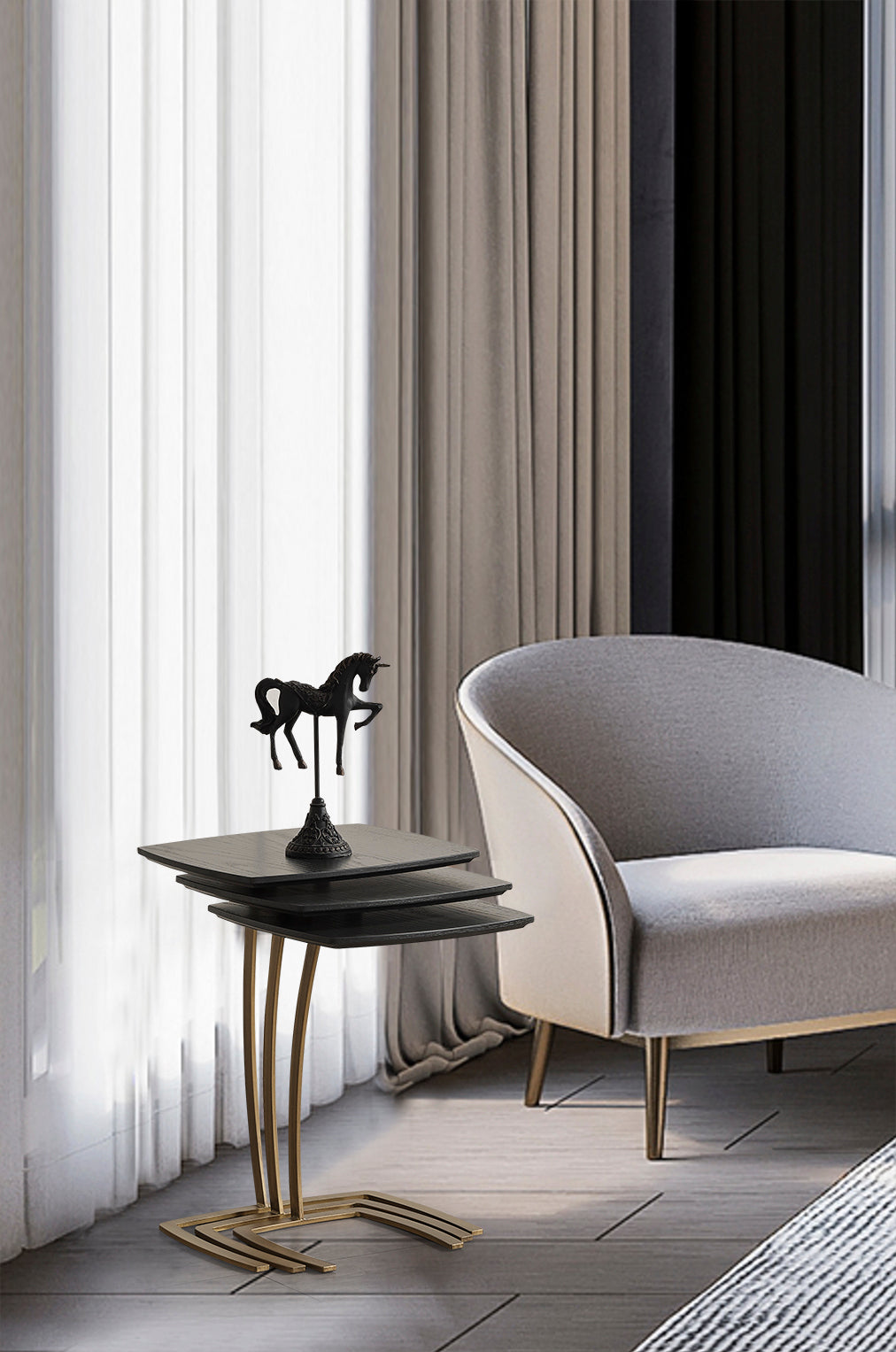 Помощни масички «MT 151» - комплект от три броя