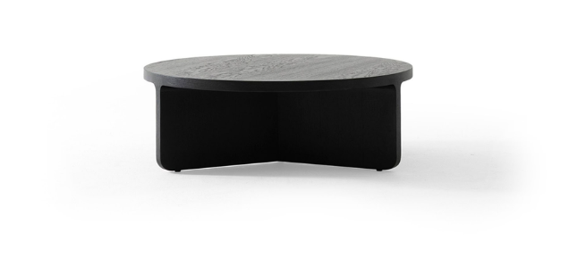 Холна маса «Max» с естествен фурнир, размер 100х39х100см