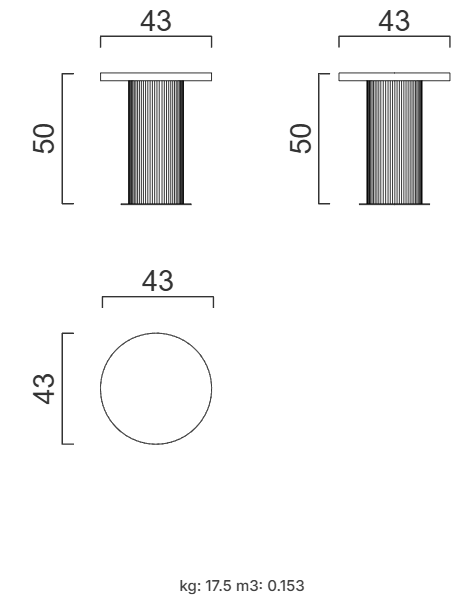 Помощна маса «Melody» - с травертин и естествен фурнир