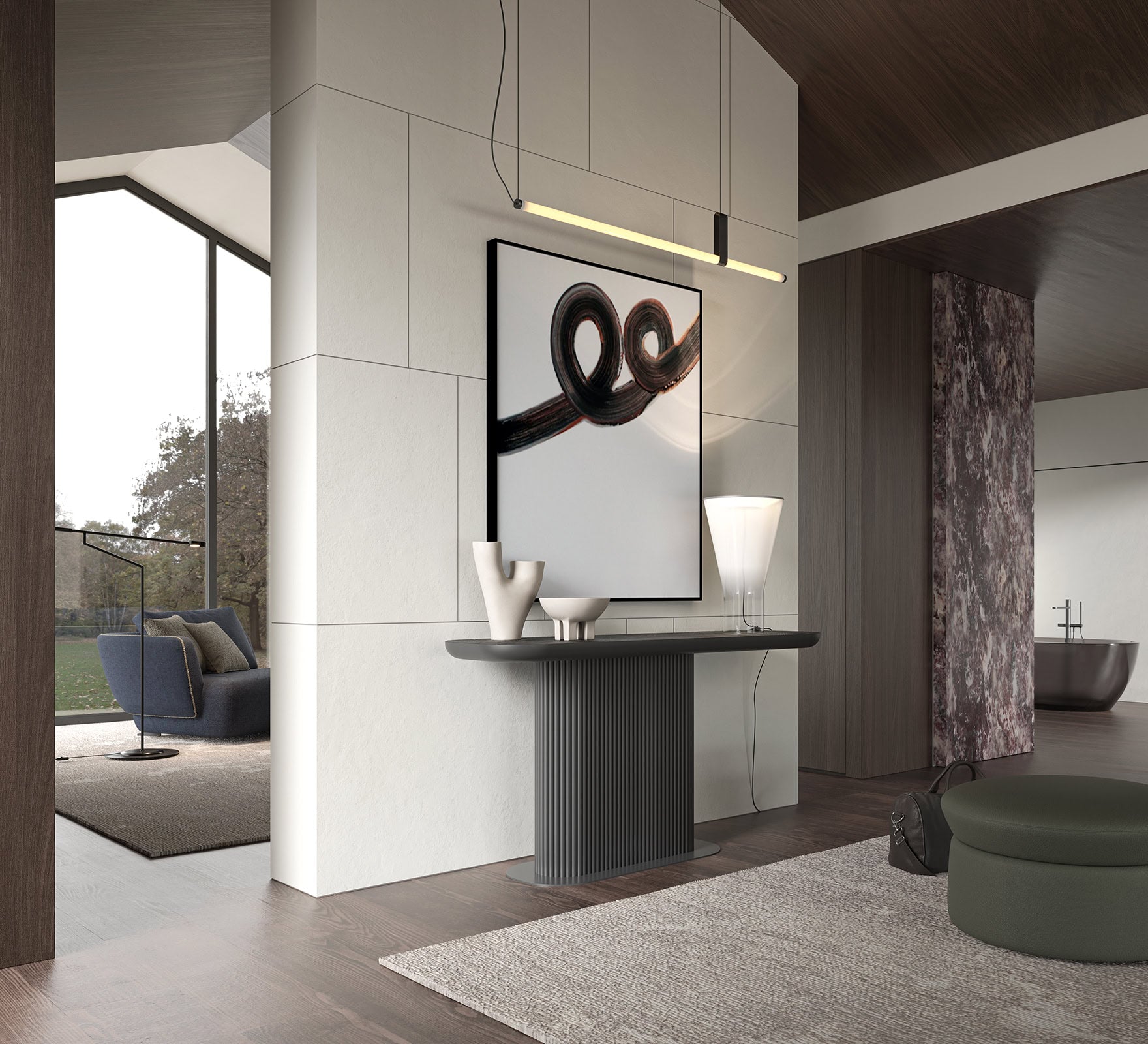 Тоалетка «Metis» с естествен фурнир, размер 150х76х45см