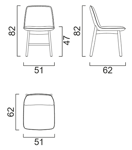 Трапезен стол «Mezza» с тапицерия, 100+ вида дамаски