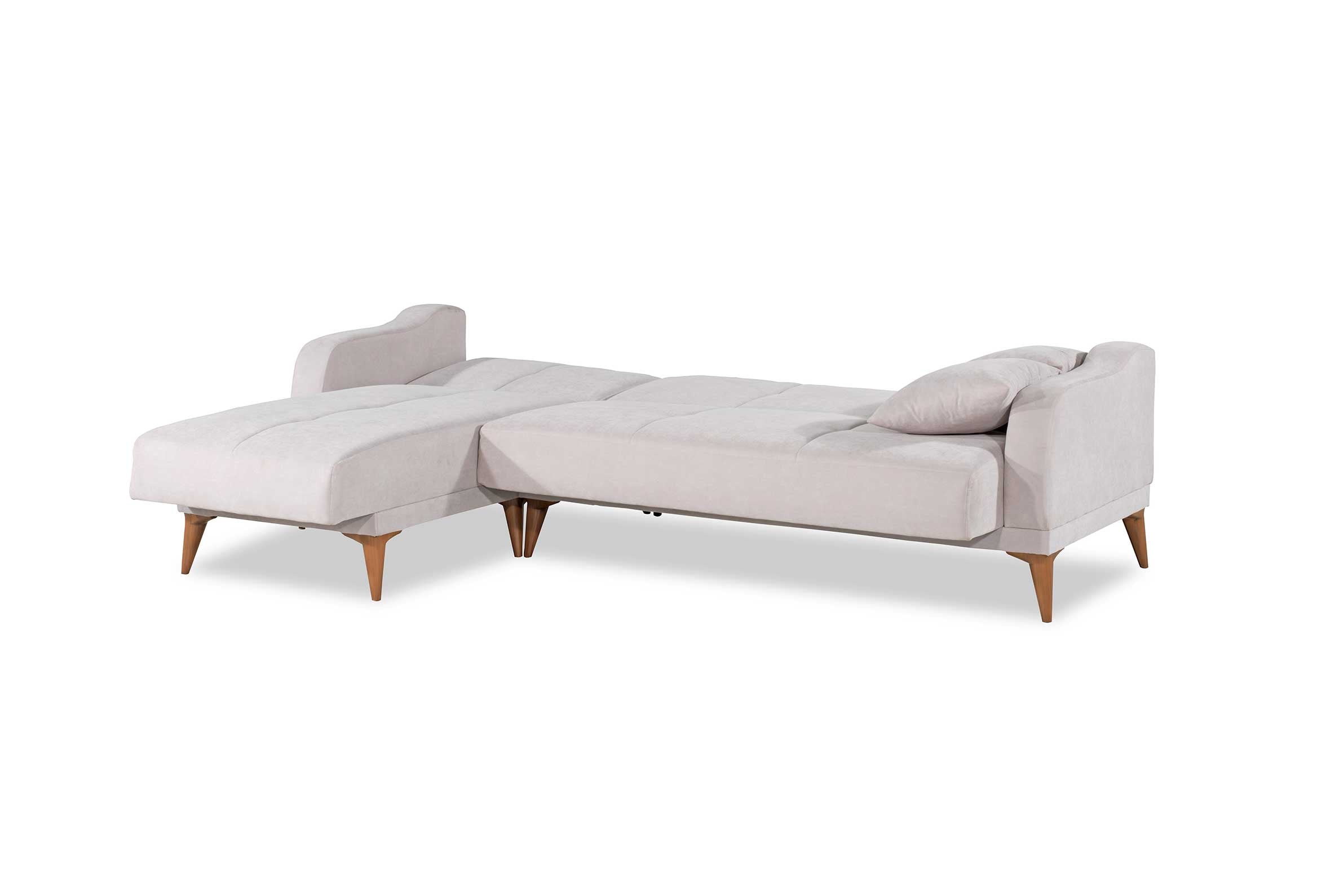 Ъглов разтегателен диван «Minimal» + две декоративни възглавници, ширина 252см