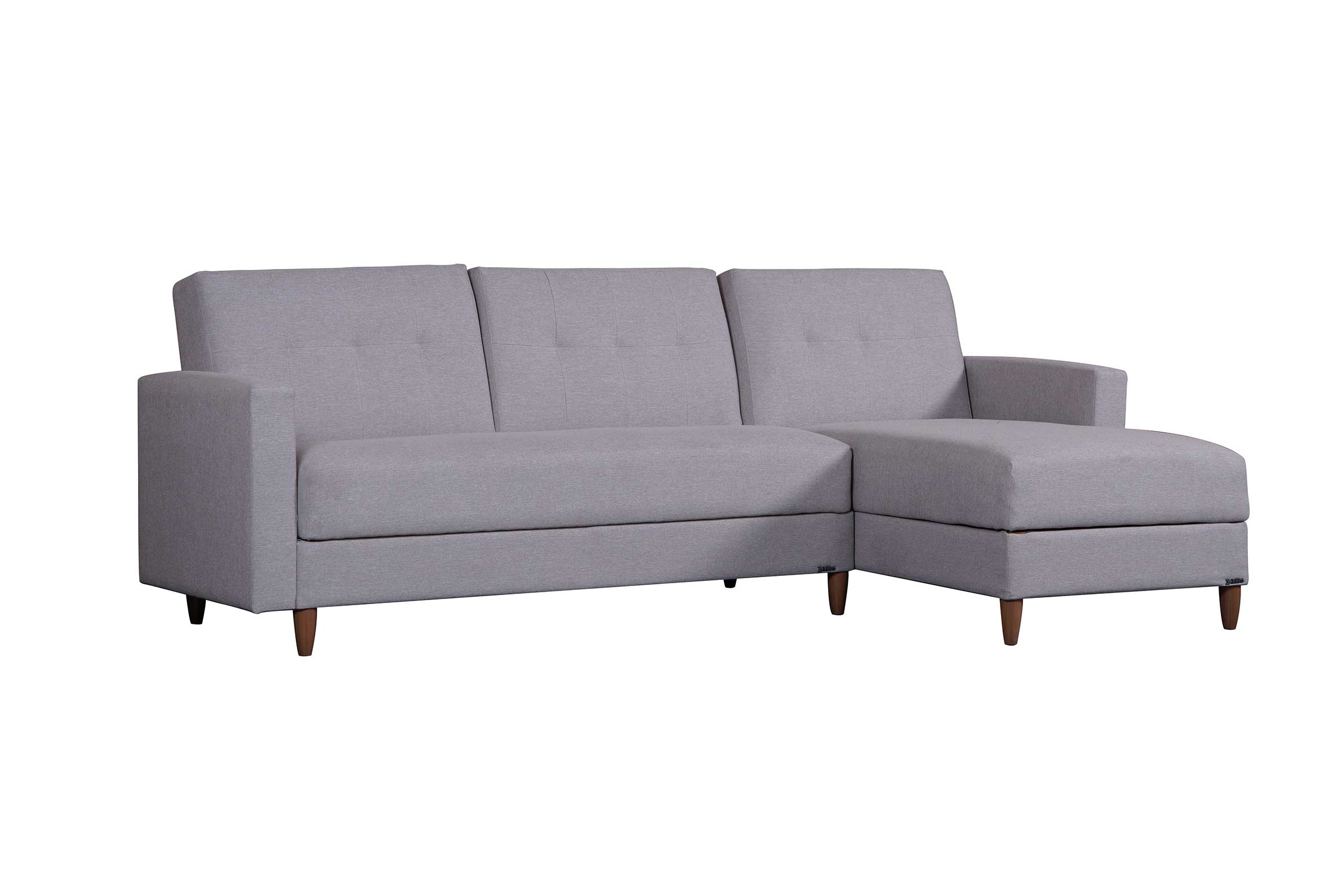 Ъглов разтегателен диван «Minimal» + две декоративни възглавници, ширина 252см