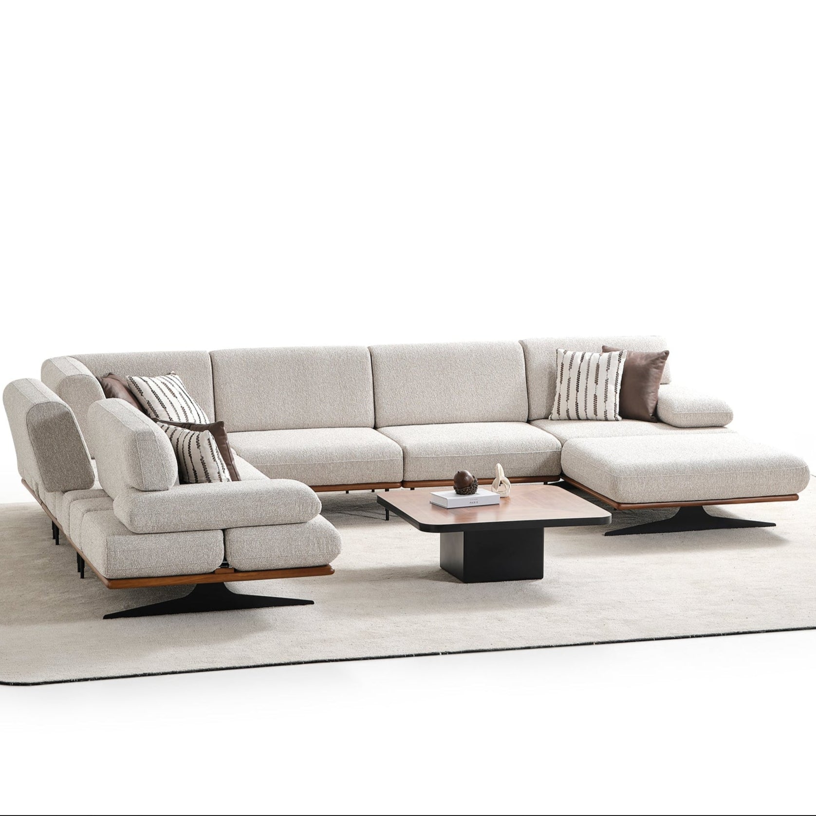 Ъглов П-образен диван Milano