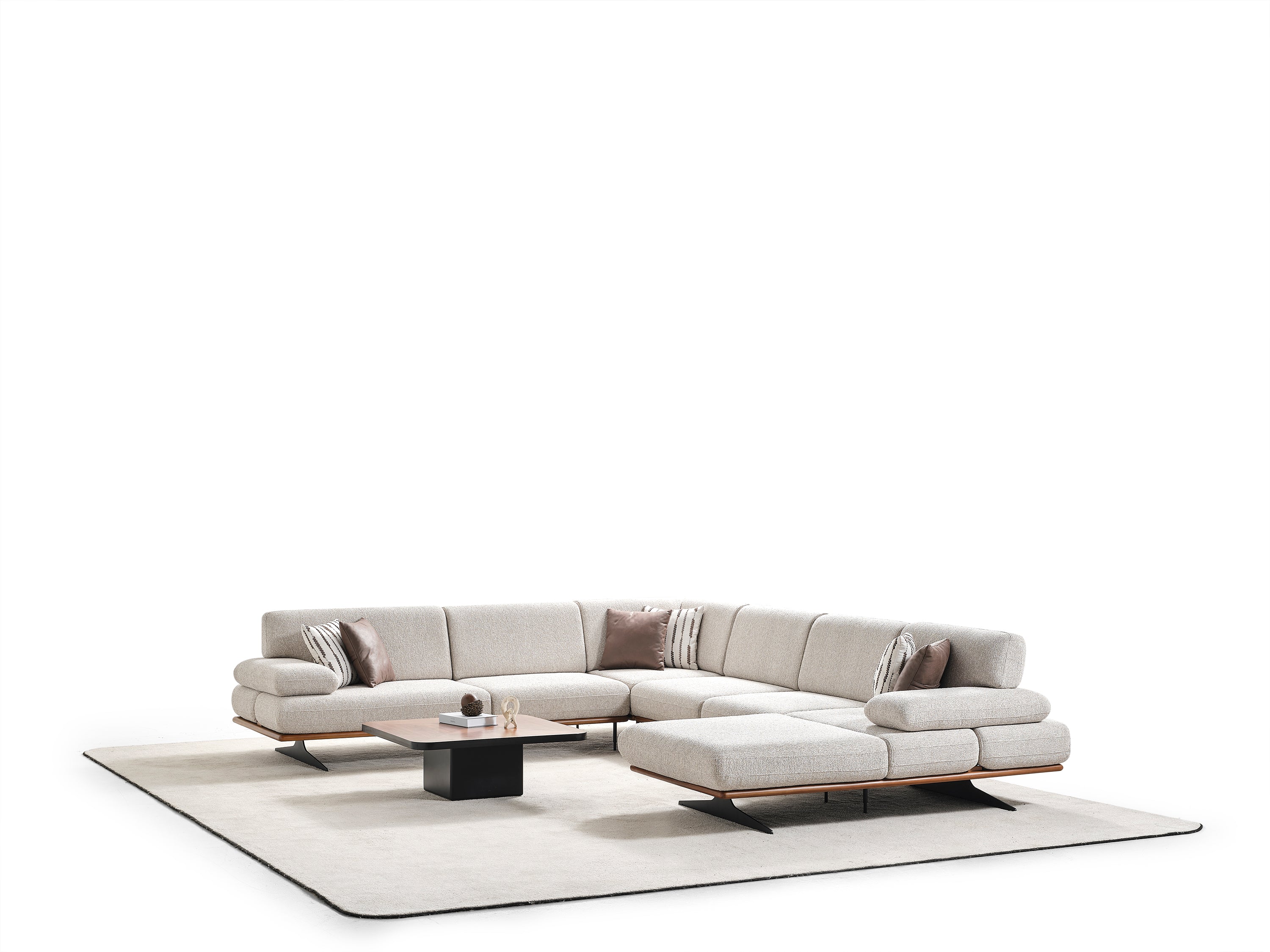 Ъглов П-образен диван Milano