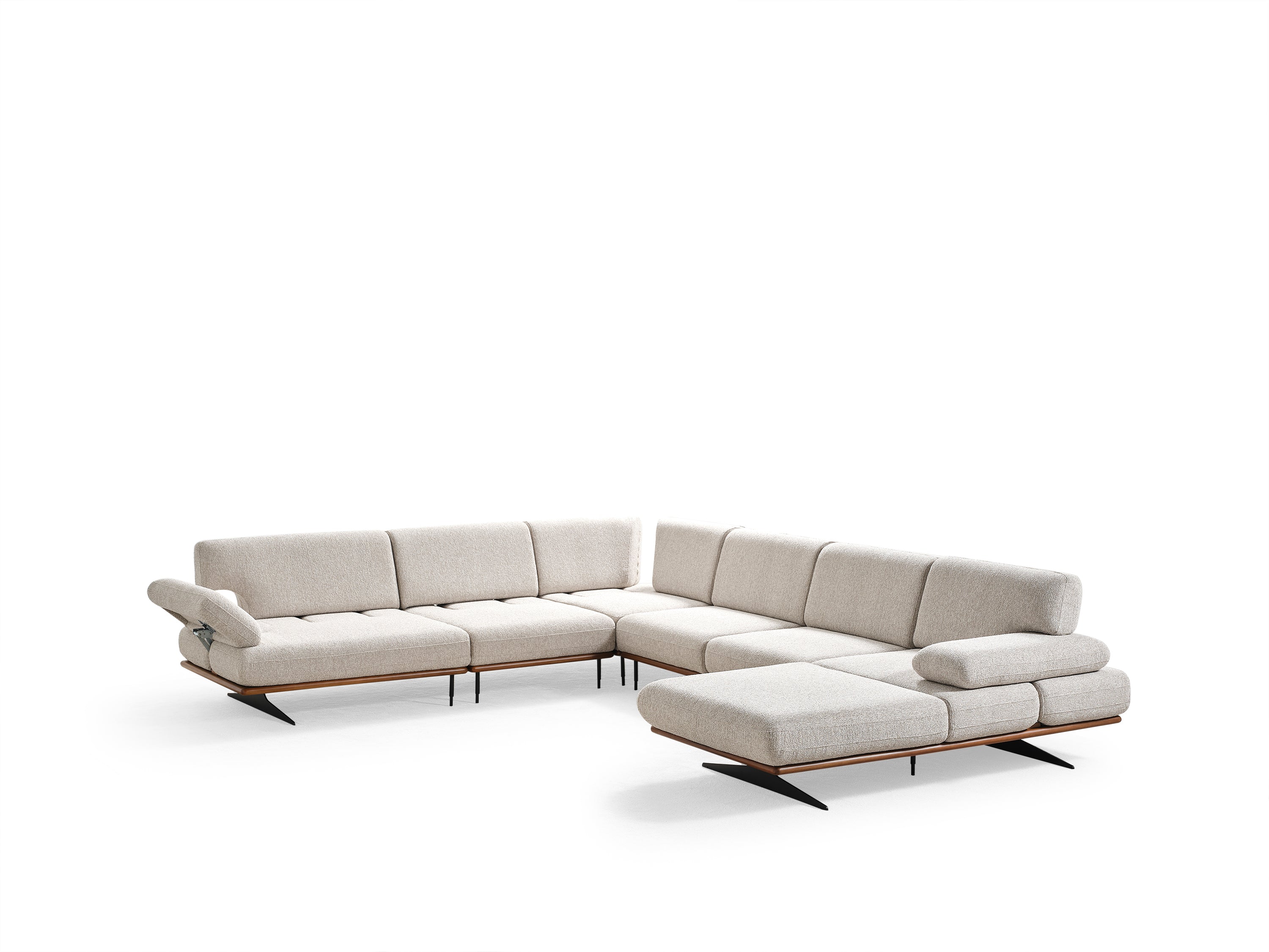 Ъглов П-образен диван Milano