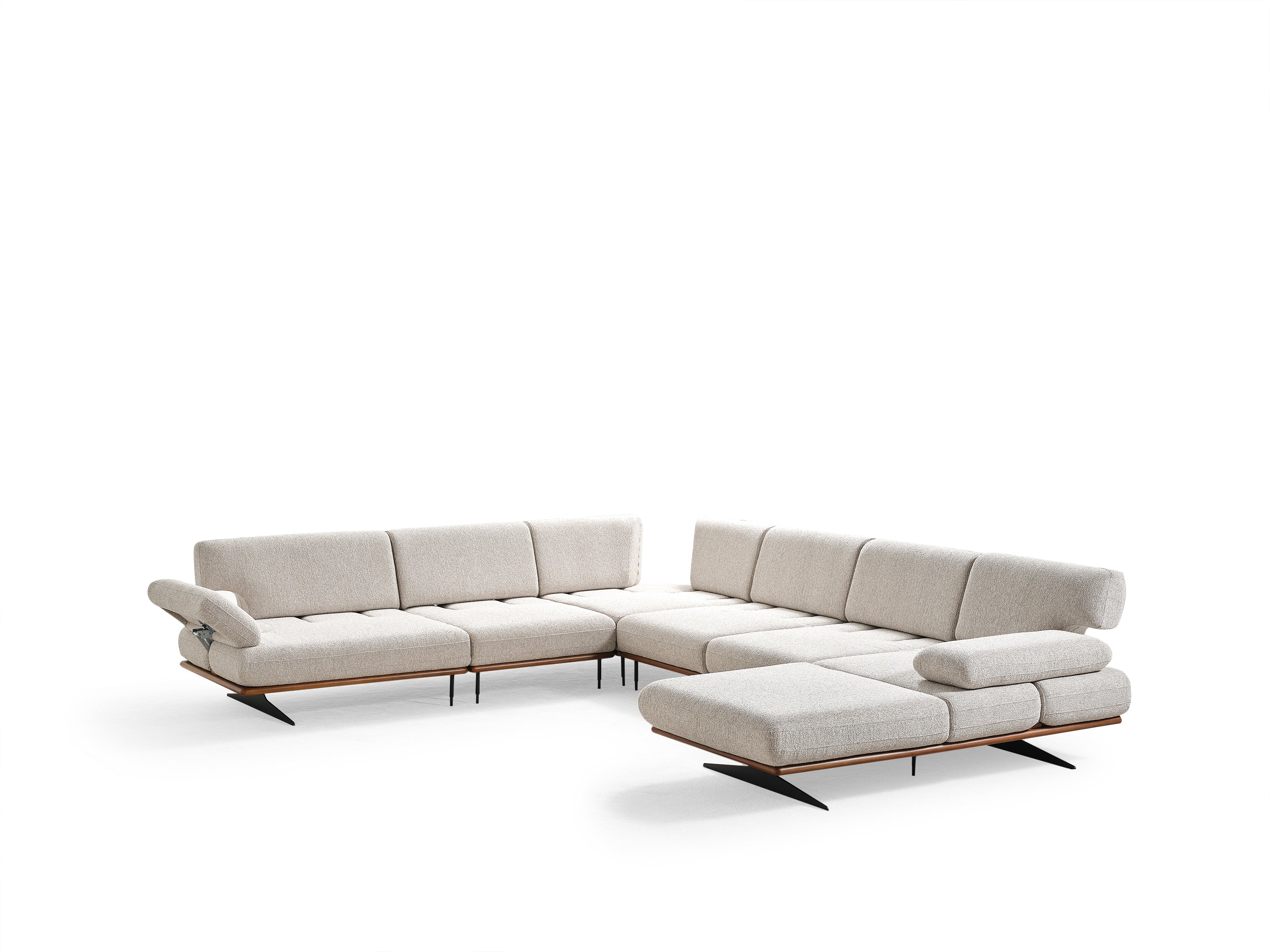 Ъглов П-образен диван Milano