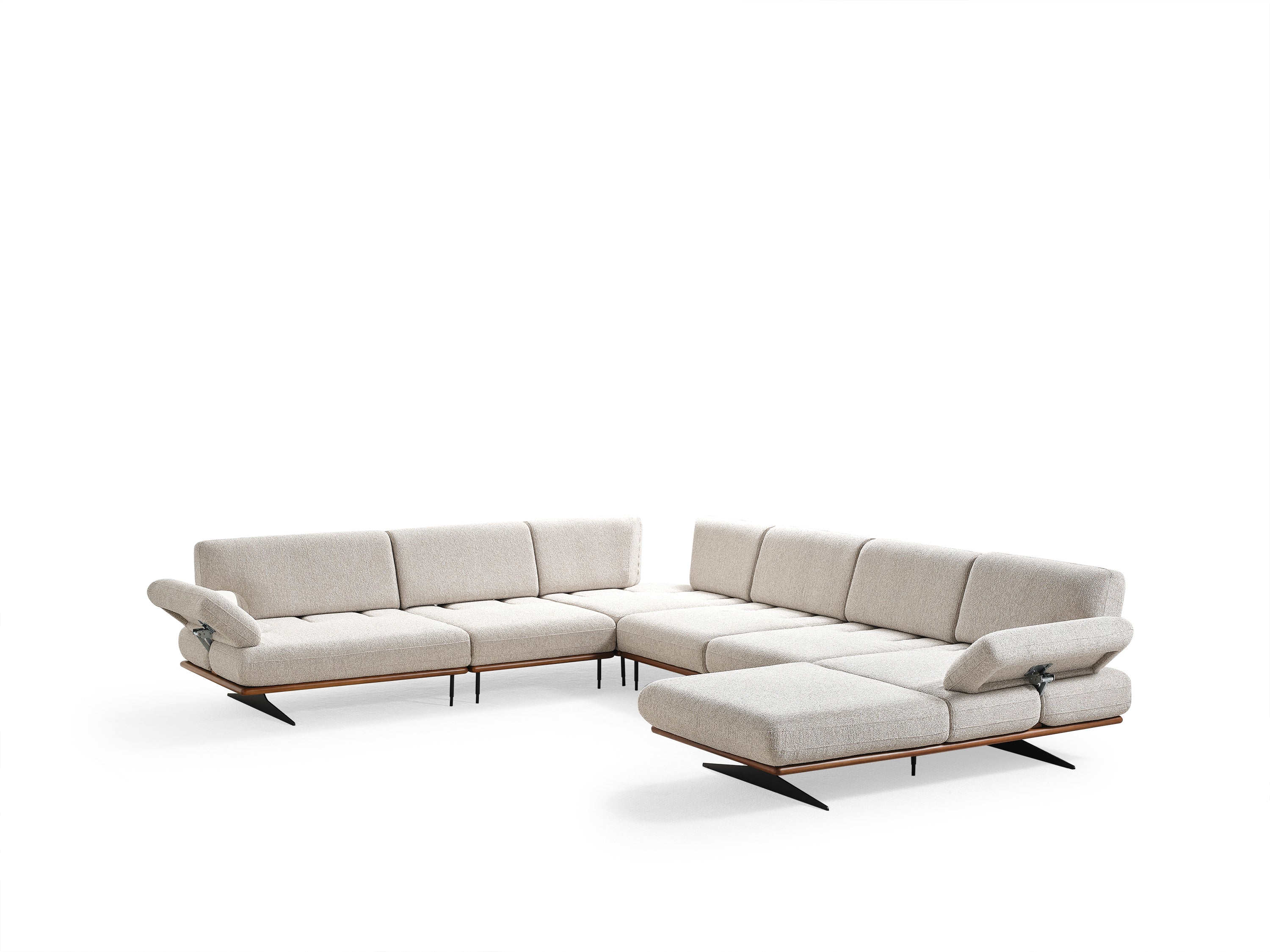 Ъглов П-образен диван Milano