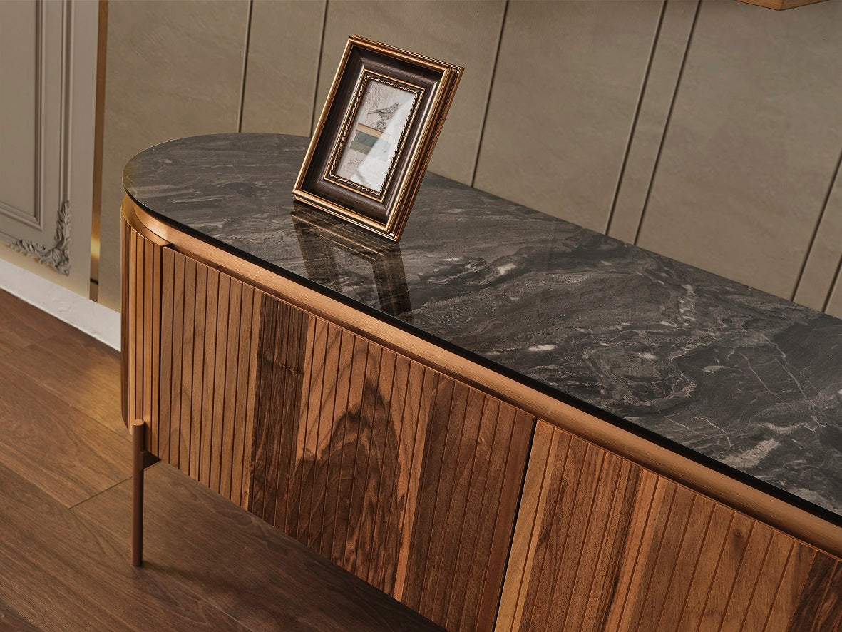 ТВ секция «Tesla Walnut»