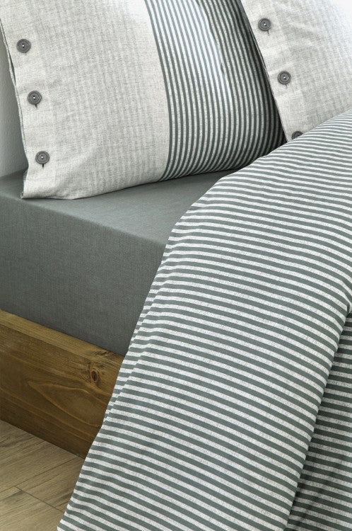 Двоен спален комплект «Natural Line Yesil» King size, 4 части, ранфорс