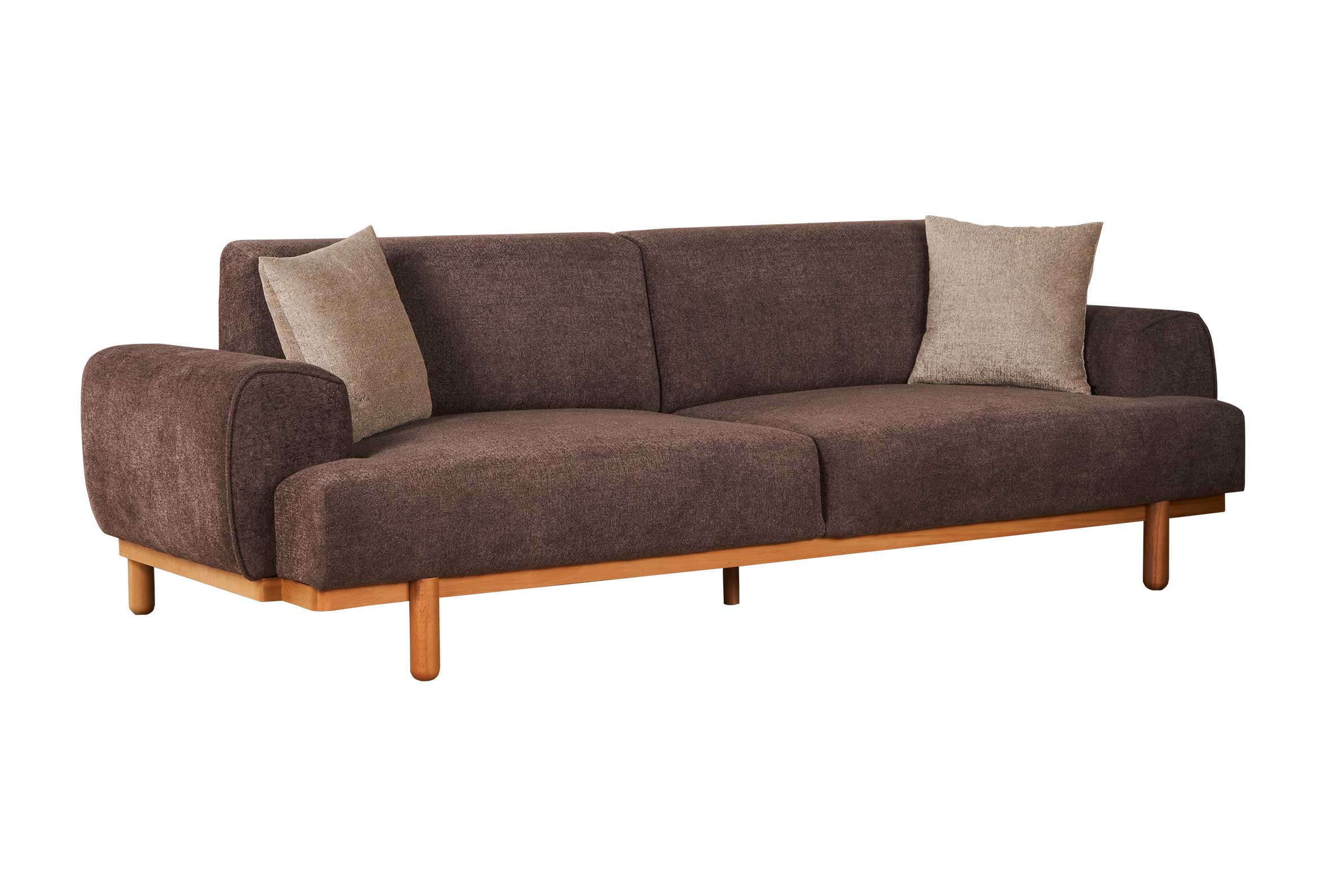 Триместен разтегателен диван «K Natura» + 2 декоративни възглавници, ширина 235см