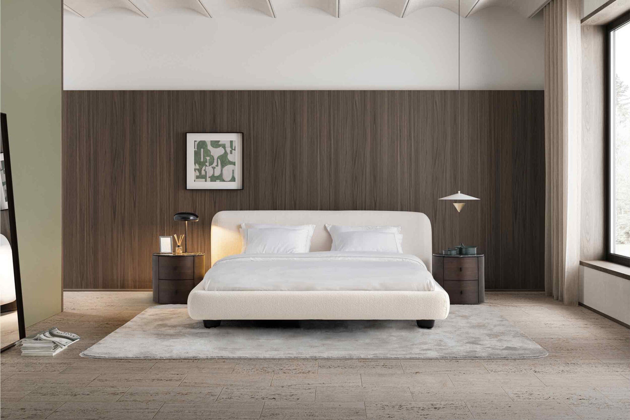 Нощно шкафче «Naya» + керамичен плот и две чекмеджета, размер 52х48х52см