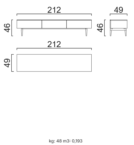 ТВ секция «Nora» - 8 модула