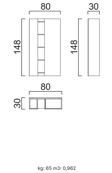 ТВ секция «Nora» - 8 модула