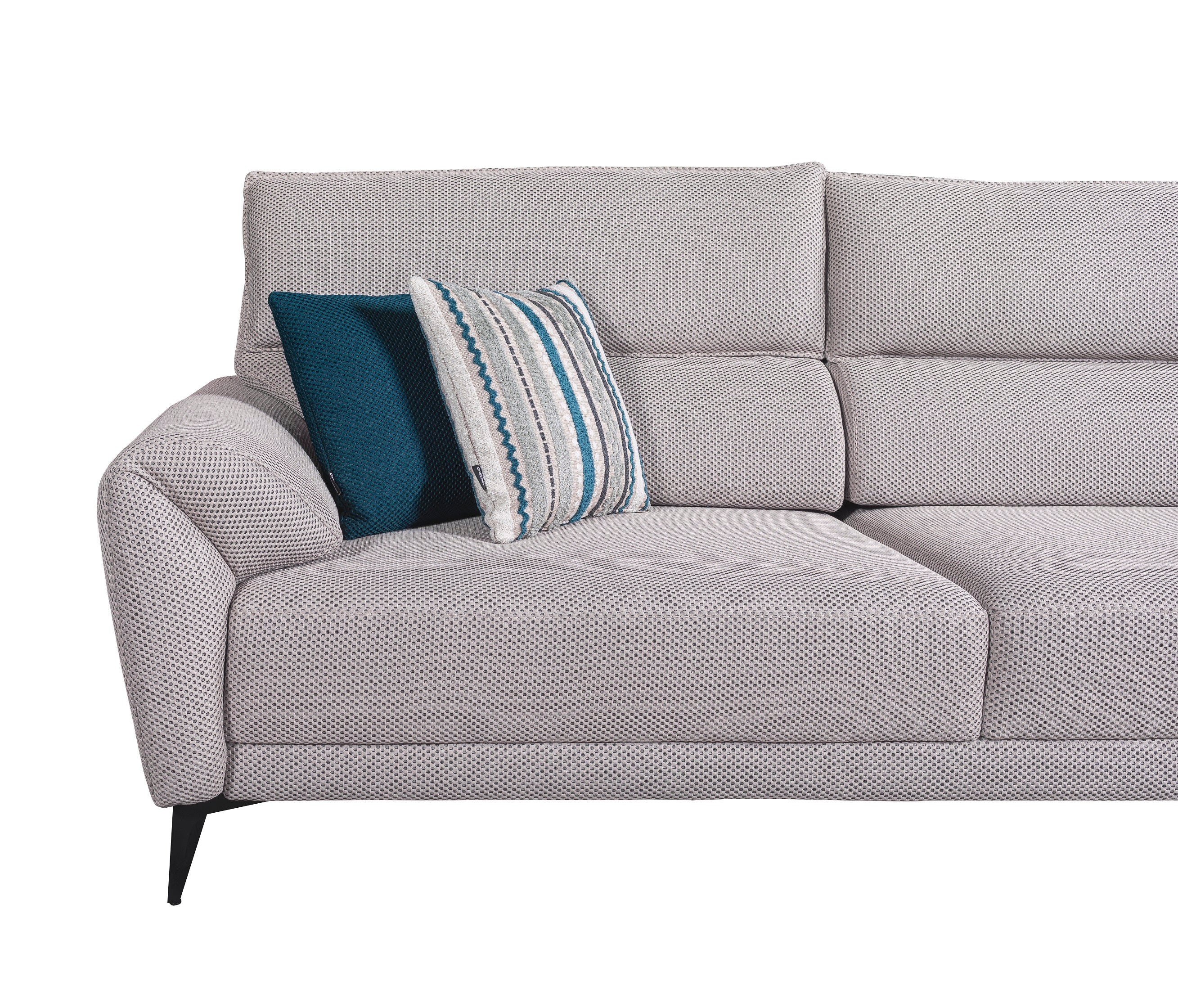 Триместен разтегателен диван «Odense» + 2 декоративни възглавници, ширина 228см