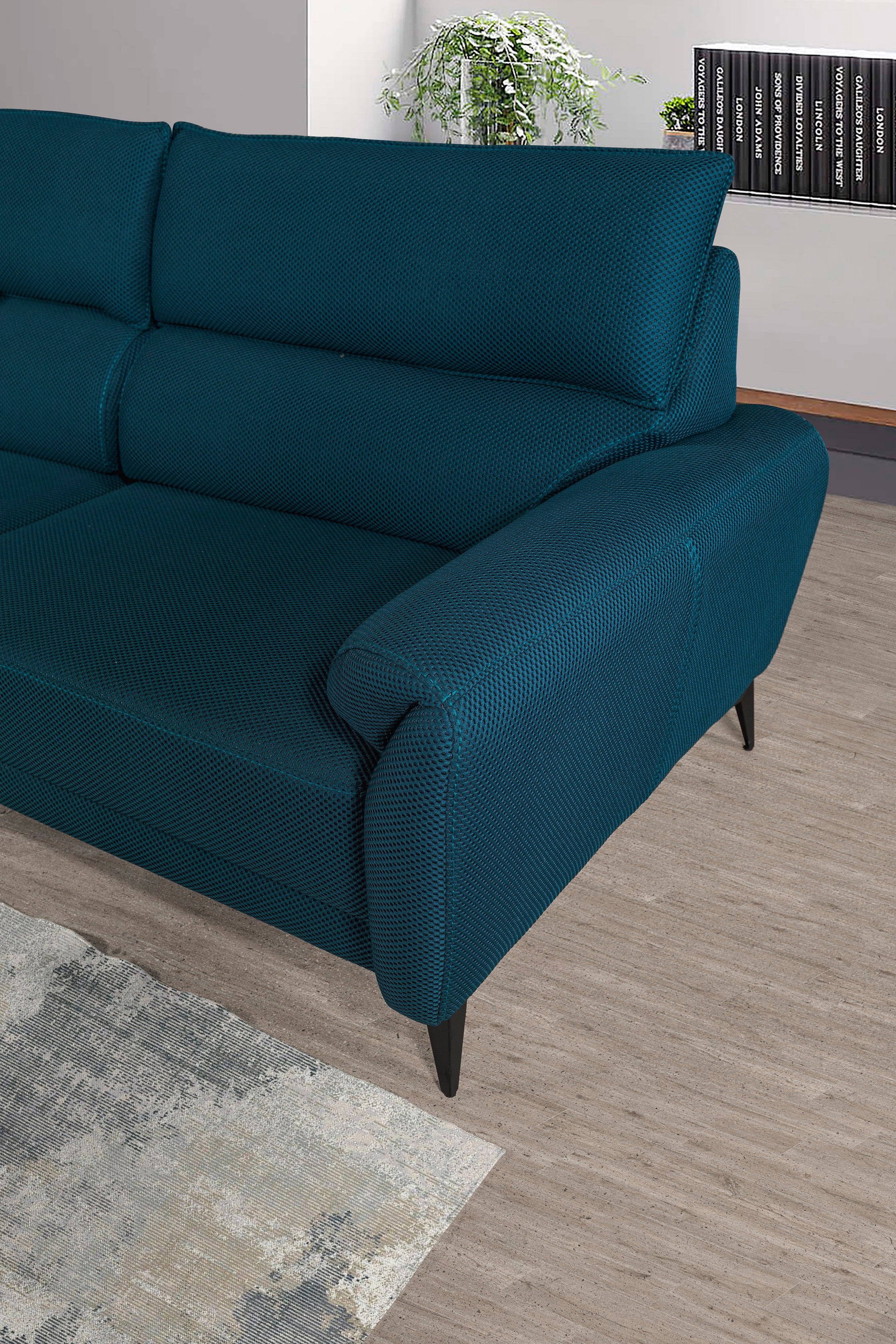 Триместен разтегателен диван «Odense» + 2 декоративни възглавници, ширина 228см